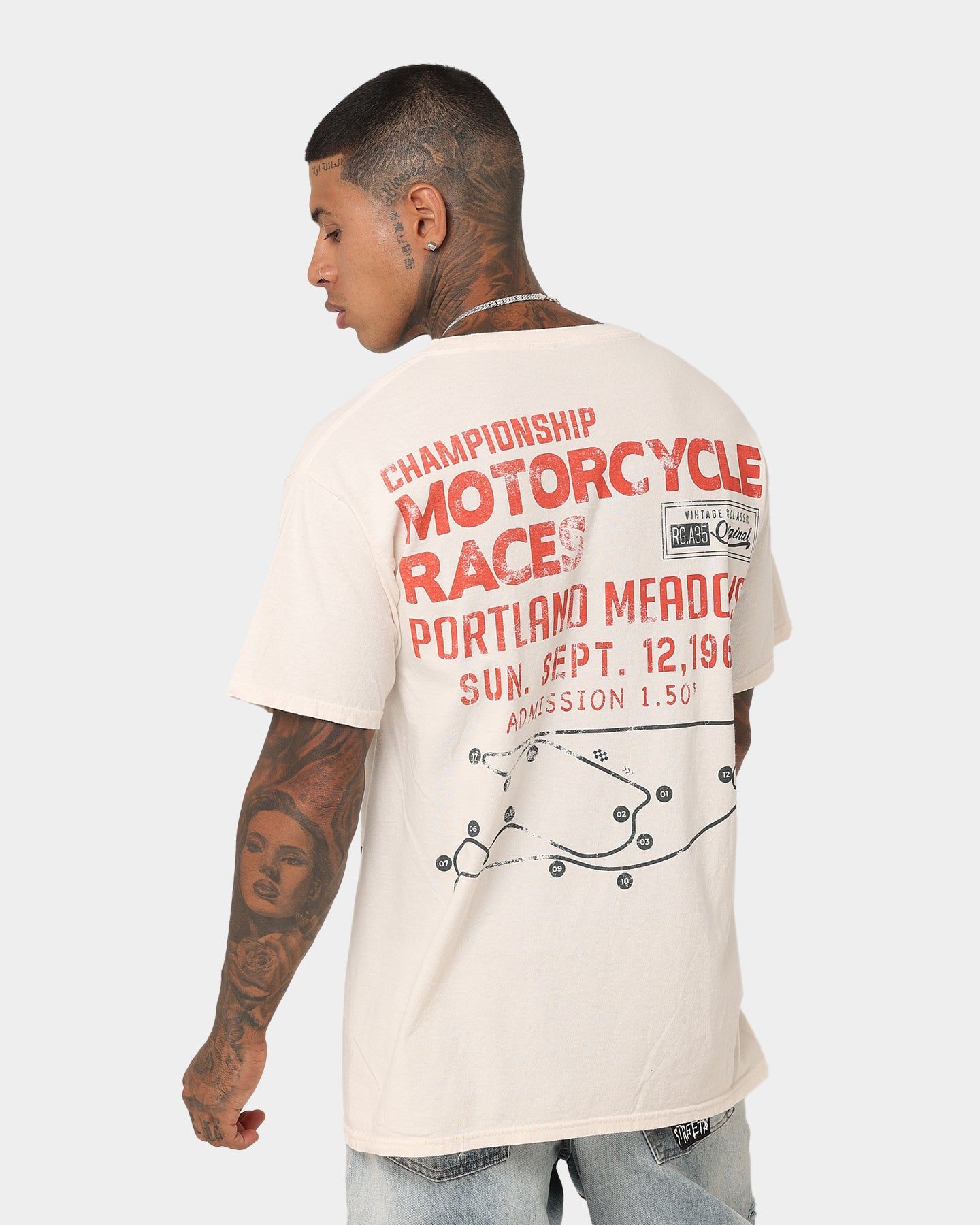 American Thrift Portland Meadows Vintage T-Shirt Off White sold by Culture Kings product image thumbnail 2