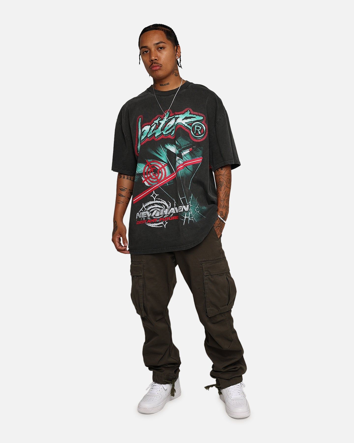 Loiter New Haven Vintage T-Shirt Black Wash sold by Culture Kings product image thumbnail 3