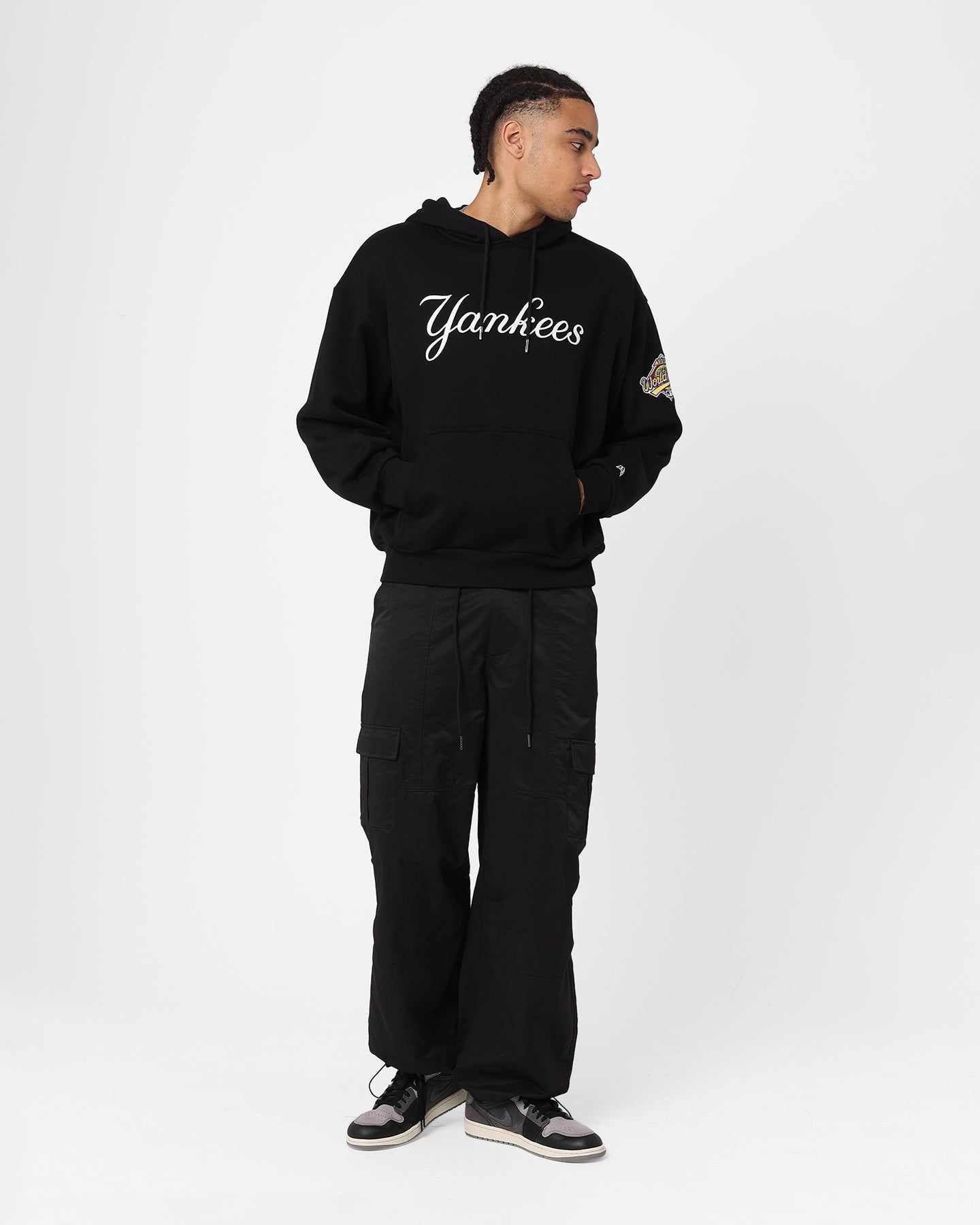 New Era New York Yankees Oversized Hoodie Black sold by Culture Kings product image thumbnail 3