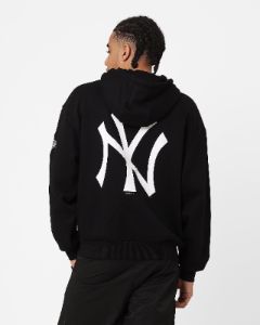 New Era New York Yankees Oversized Hoodie Black sold by Culture Kings