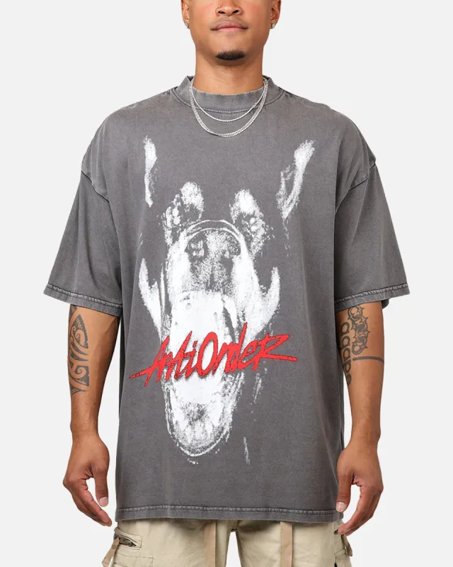 The Anti Order Dog Pound T-Shirt Washed Charcoal sold by Culture Kings