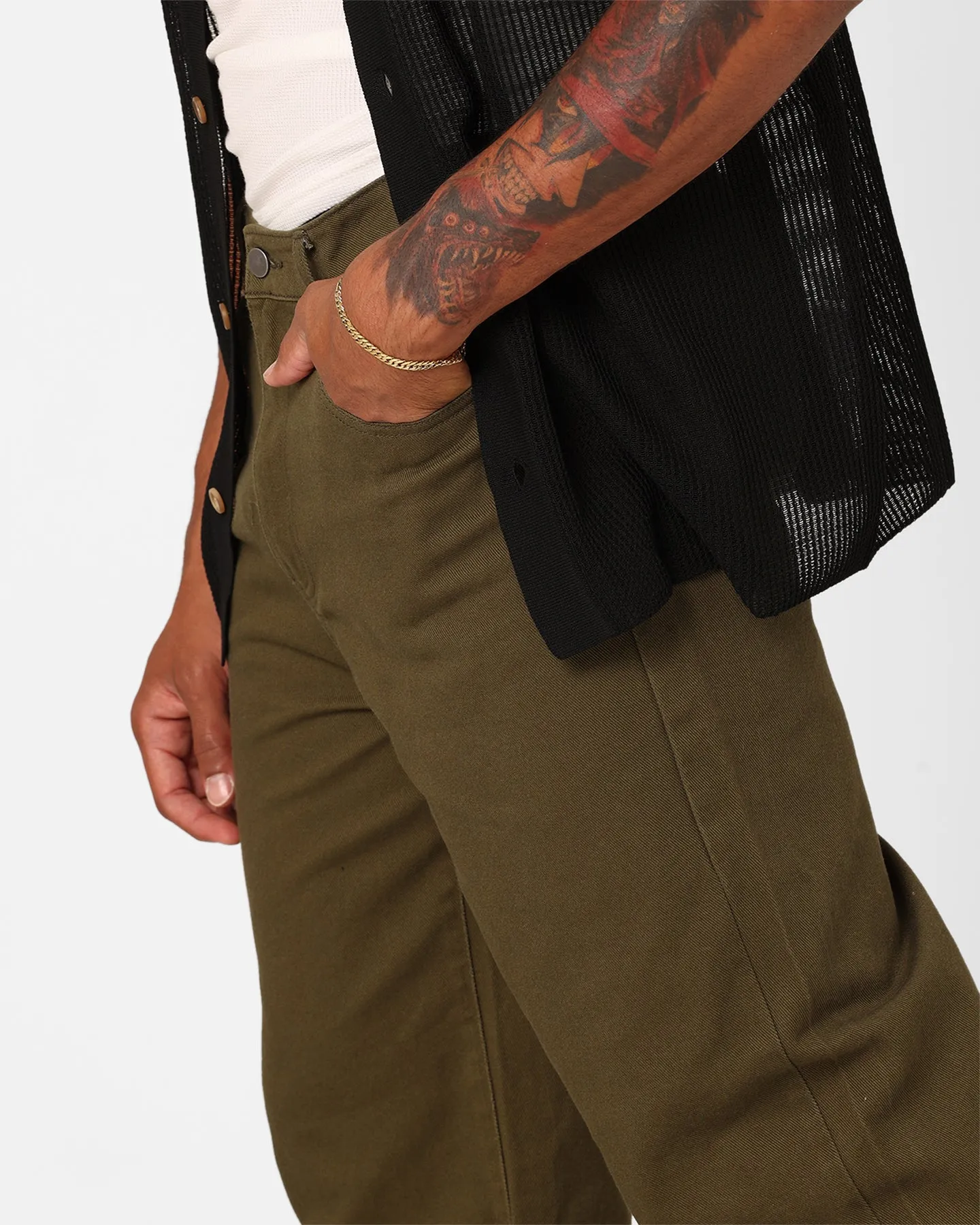 XXIII Dani Baggy Jeans Olive sold by Culture Kings product image thumbnail 4