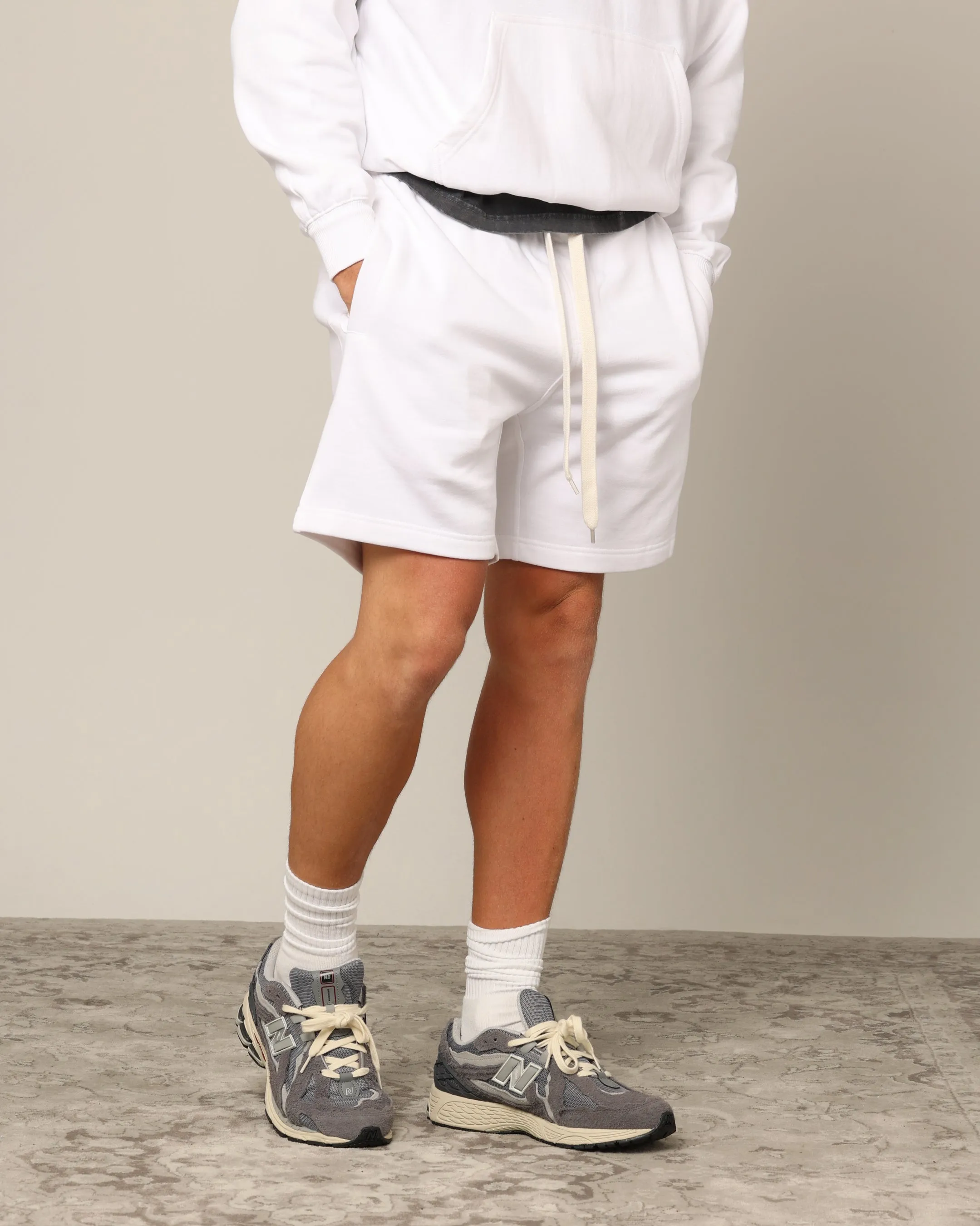 Carré Blanc Classic Sweat Shorts White sold by Culture Kings product image thumbnail 5