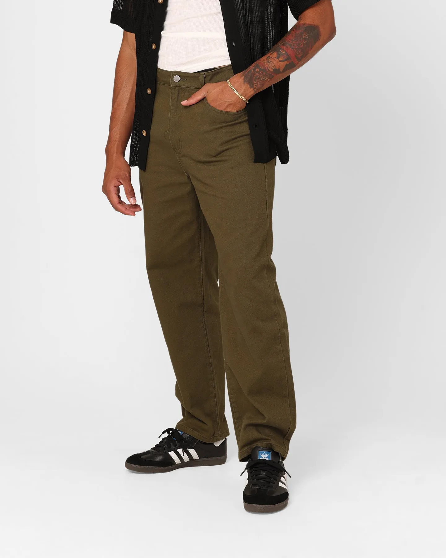XXIII Dani Baggy Jeans Olive sold by Culture Kings