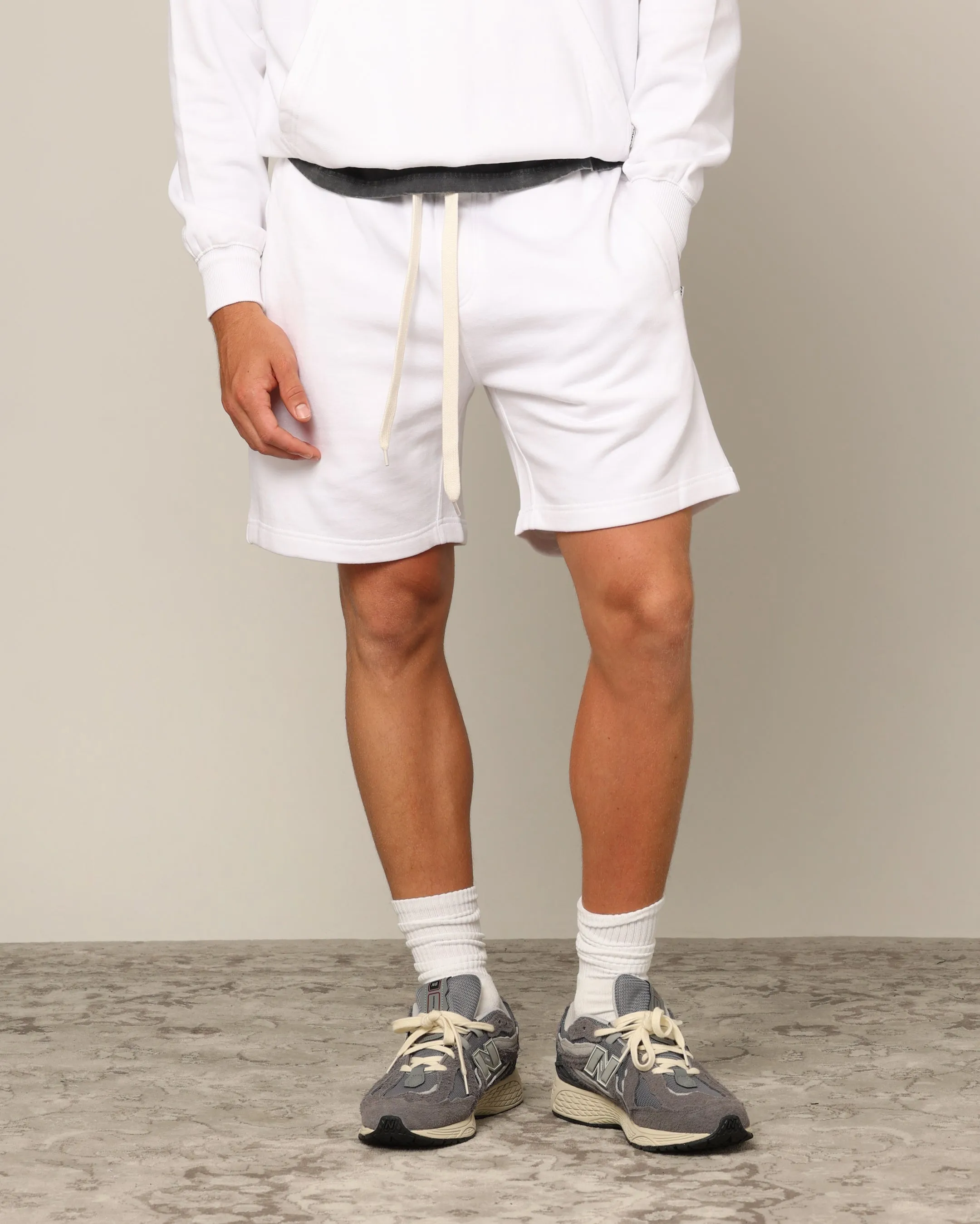 Carré Blanc Classic Sweat Shorts White sold by Culture Kings