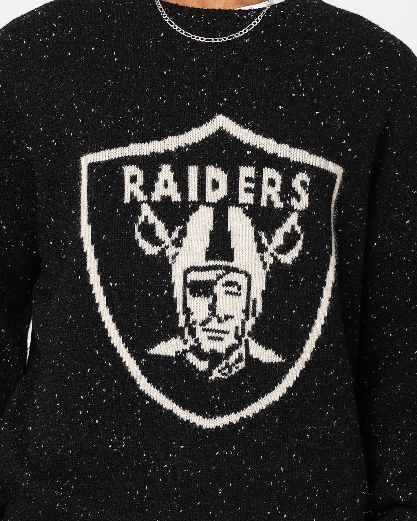 New Era Oakland Raiders Oversized Knit Sweater Black sold by Culture Kings product image thumbnail 3