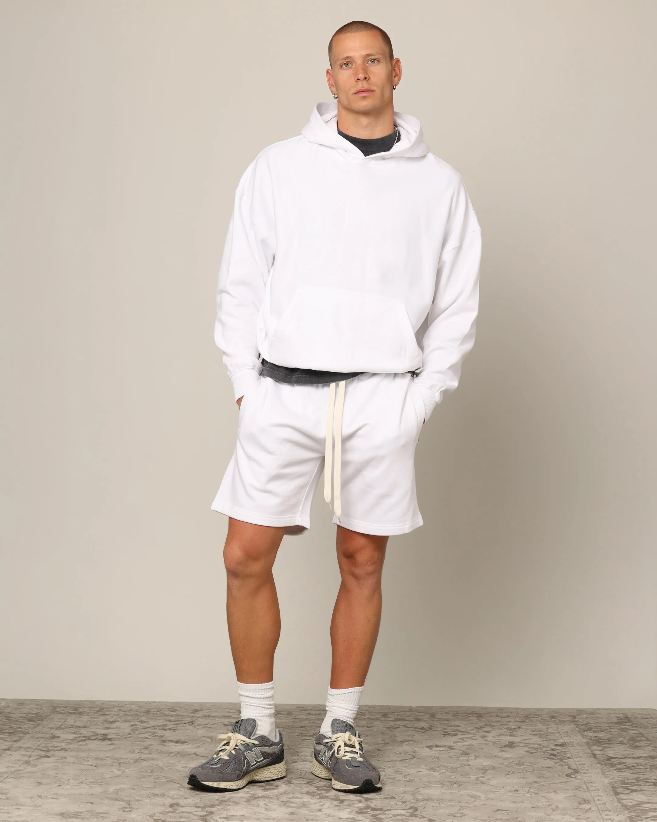 Carré Blanc Classic Sweat Shorts White sold by Culture Kings product image thumbnail 2