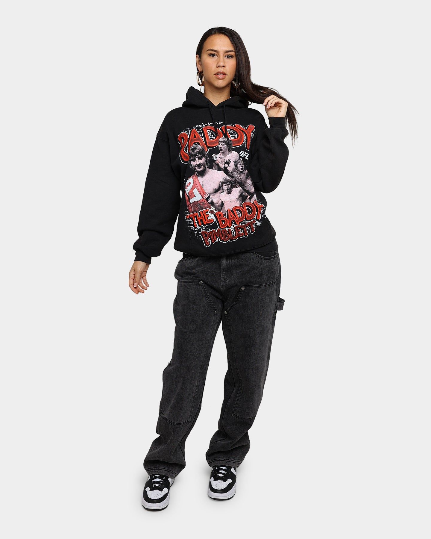 UFC By Goat Crew Paddy The Baddy Vintage Hoodie Black Wash sold by Culture Kings product image thumbnail 2