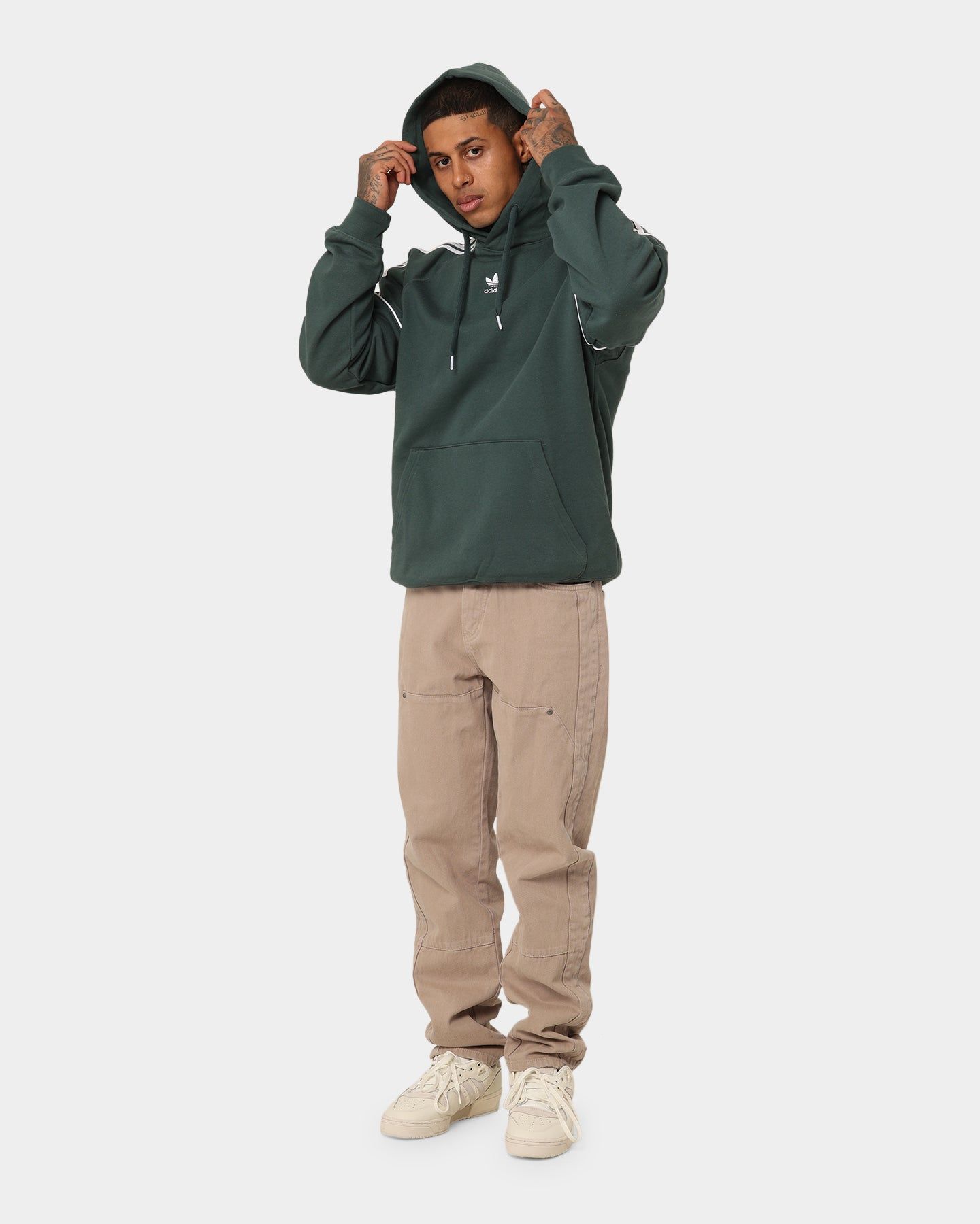 Adidas Essential Hoodie Mineral Green sold by Culture Kings product image thumbnail 2