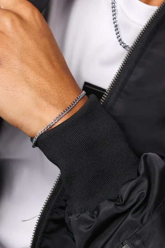 NXS 3mm Cuban Bracelet White Gold sold by Culture Kings