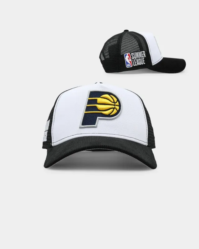 New Era Indiana Pacers 'NBA Summer League' 9FORTY A-Frame Snapback Black/White sold by Culture Kings