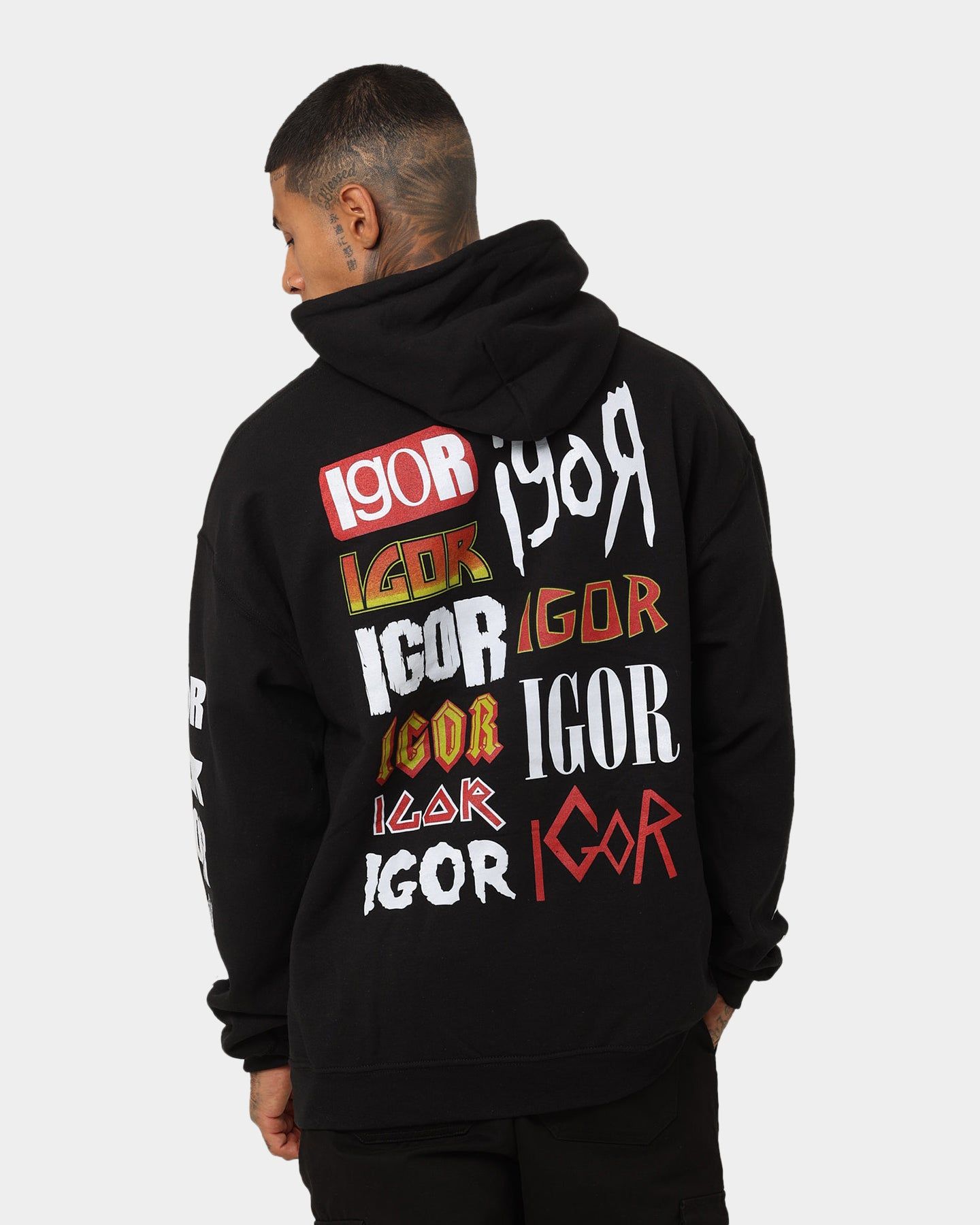 Goat Crew Stacked Logo Hoodie Black Wash sold by Culture Kings product image thumbnail 2