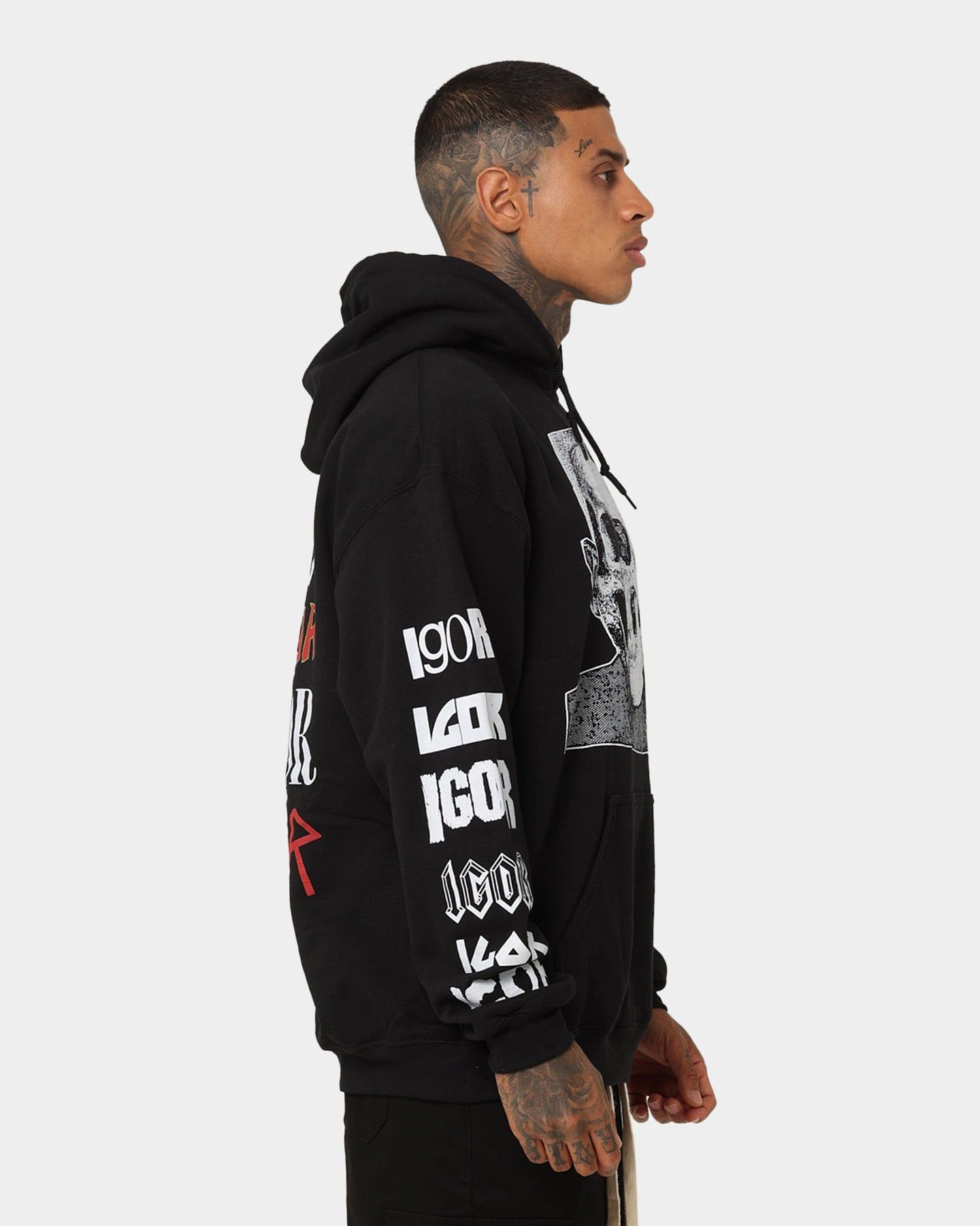 Goat Crew Stacked Logo Hoodie Black Wash sold by Culture Kings product image thumbnail 4