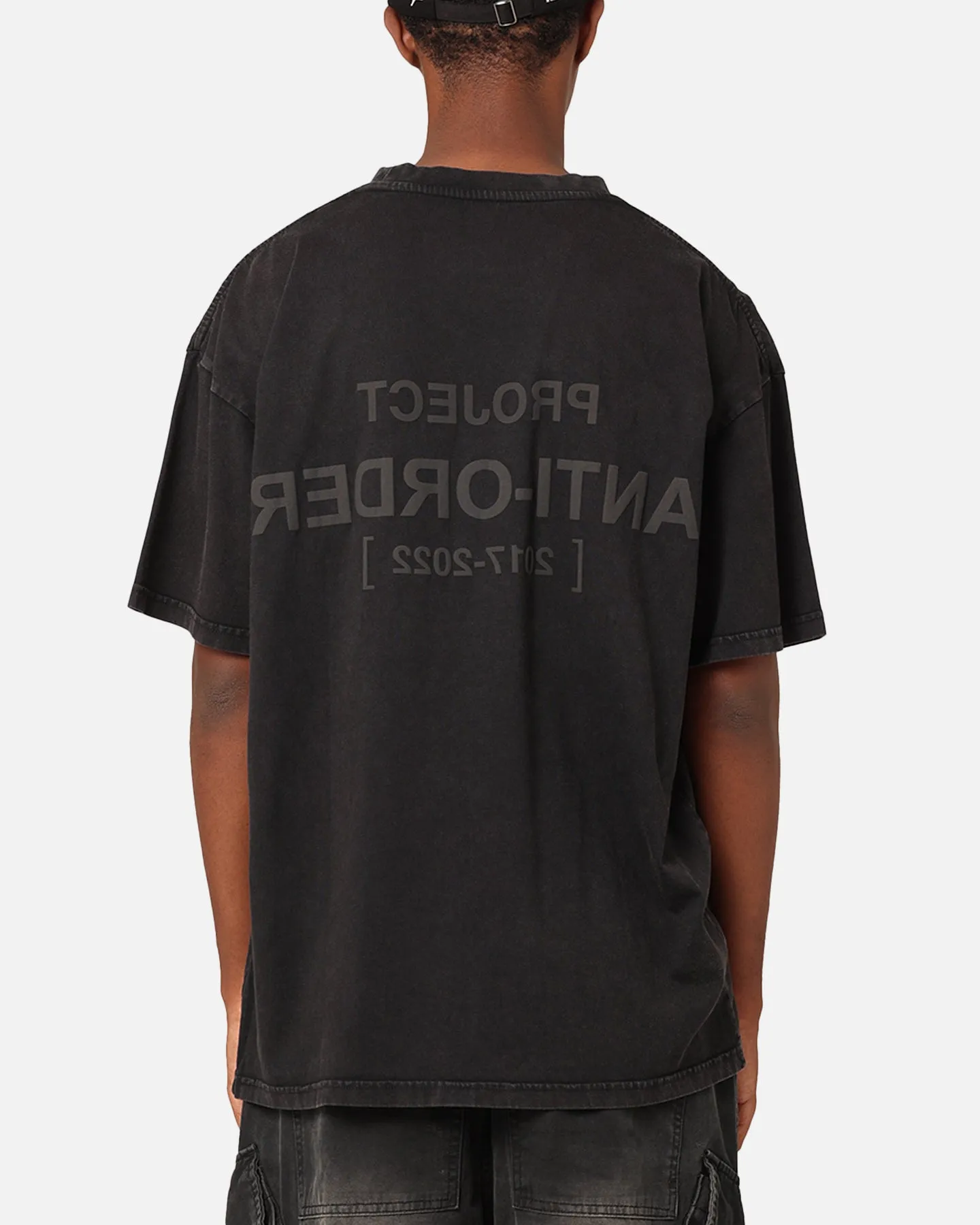 The Anti Order Project Anti T-Shirt Black Acid Wash sold by Culture Kings