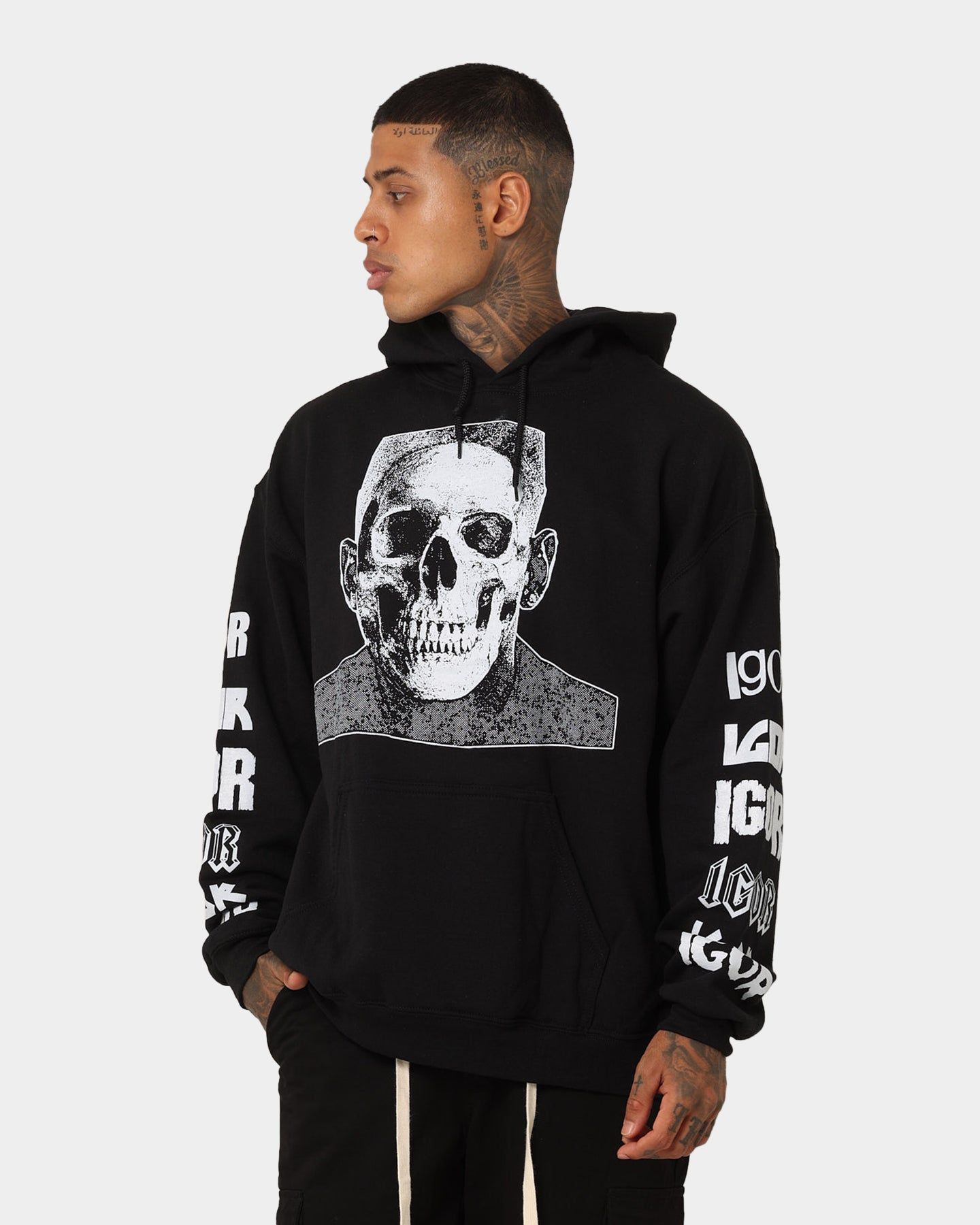 Goat Crew Stacked Logo Hoodie Black Wash sold by Culture Kings product image thumbnail 5