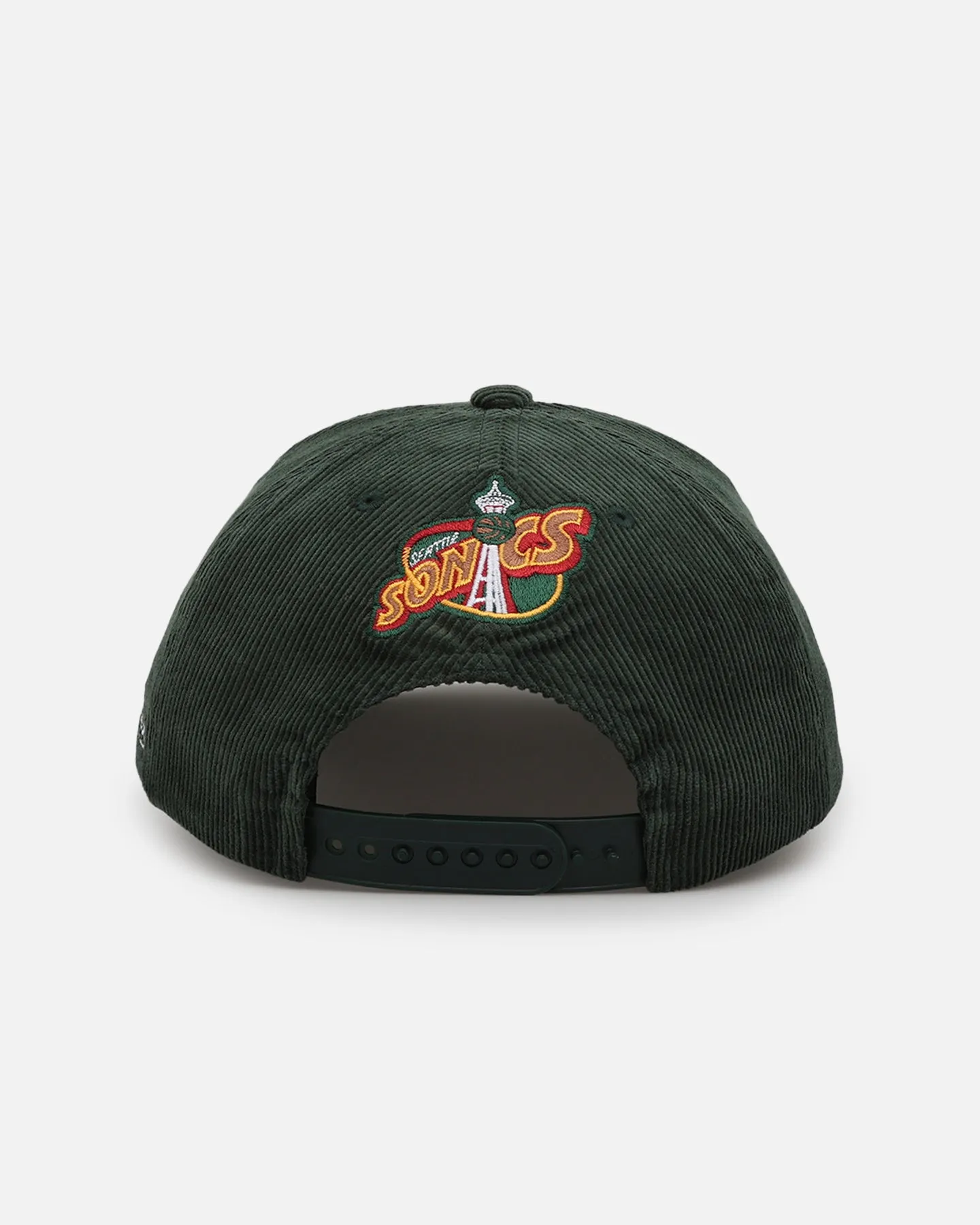 Mitchell & Ness Seattle Sonics Stack Script Corduroy Snapback Green sold by Culture Kings product image thumbnail 3