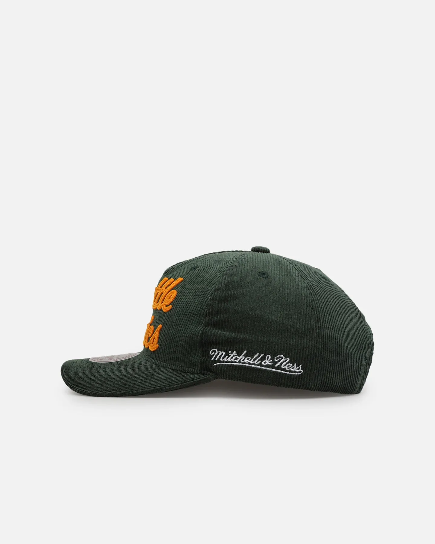 Mitchell & Ness Seattle Sonics Stack Script Corduroy Snapback Green sold by Culture Kings product image thumbnail 5
