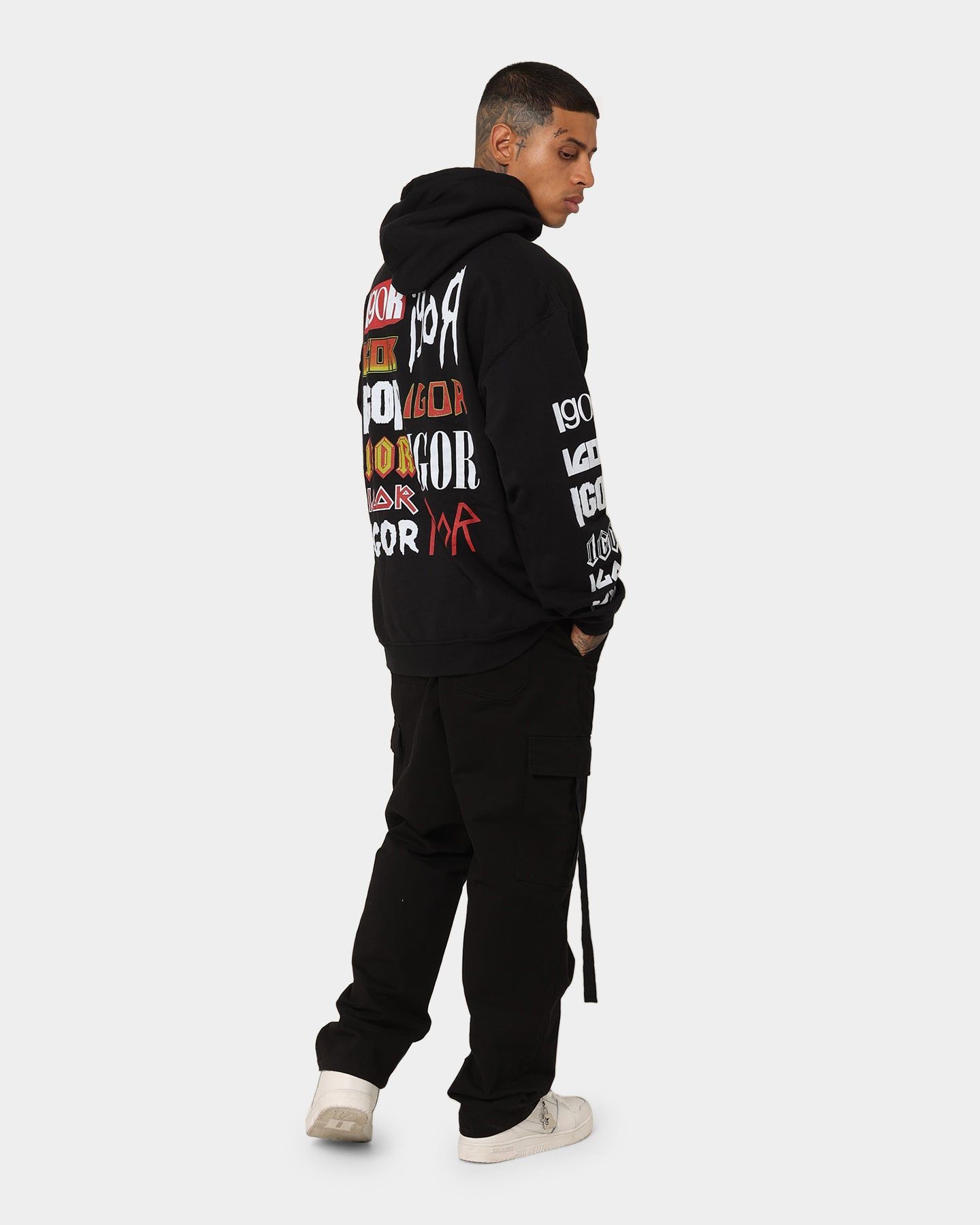 Goat Crew Stacked Logo Hoodie Black Wash sold by Culture Kings product image thumbnail 6