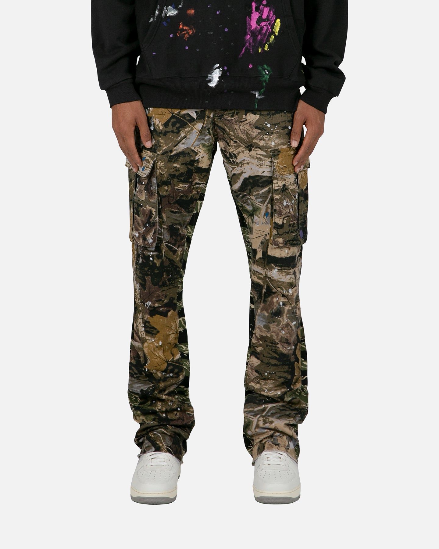 MNML Bootcut Cargo Pants Hunter Camo sold by Culture Kings