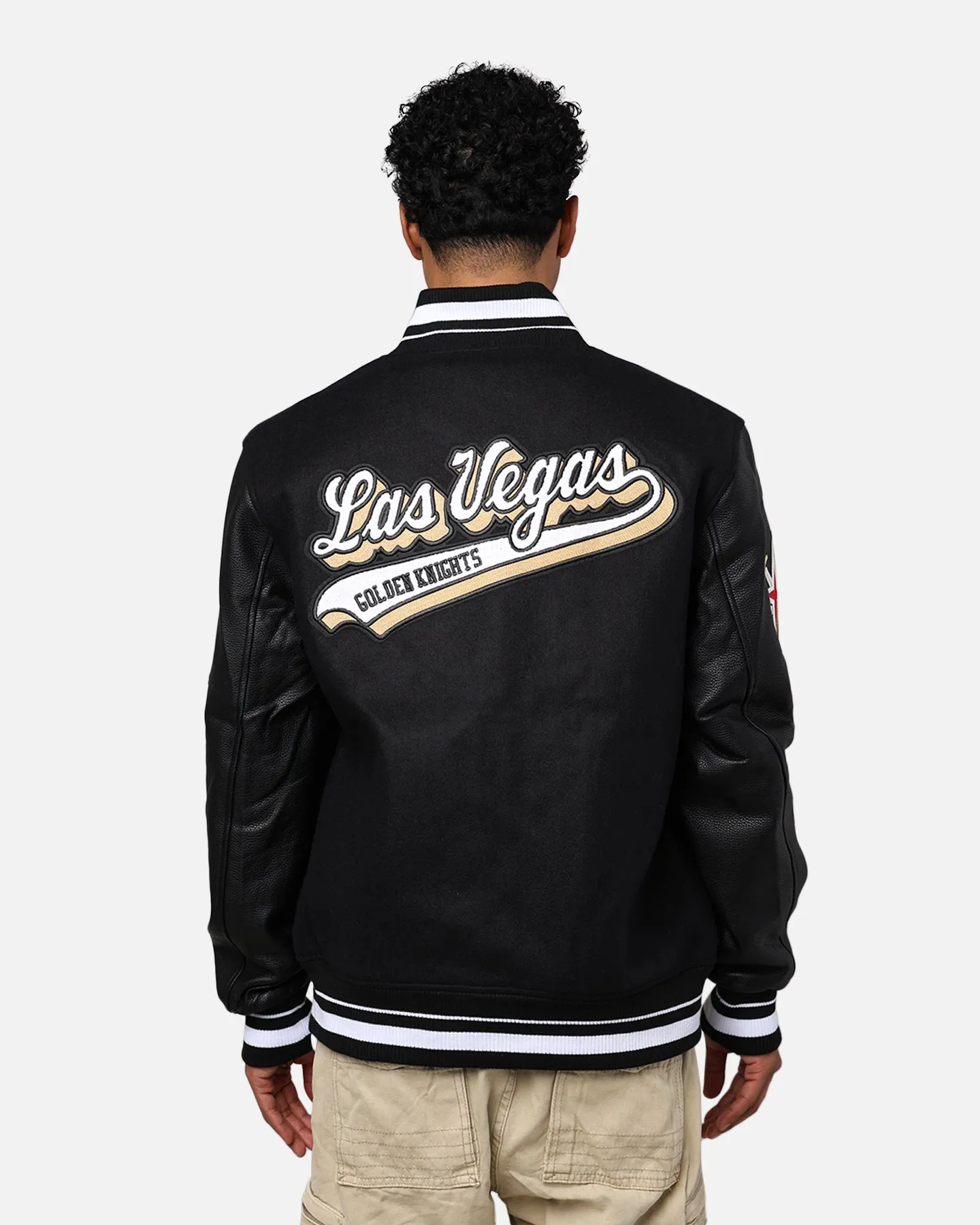 Pro Standard Vegas Golden Knights Wool Varsity Jacket Black sold by Culture Kings product image thumbnail 5