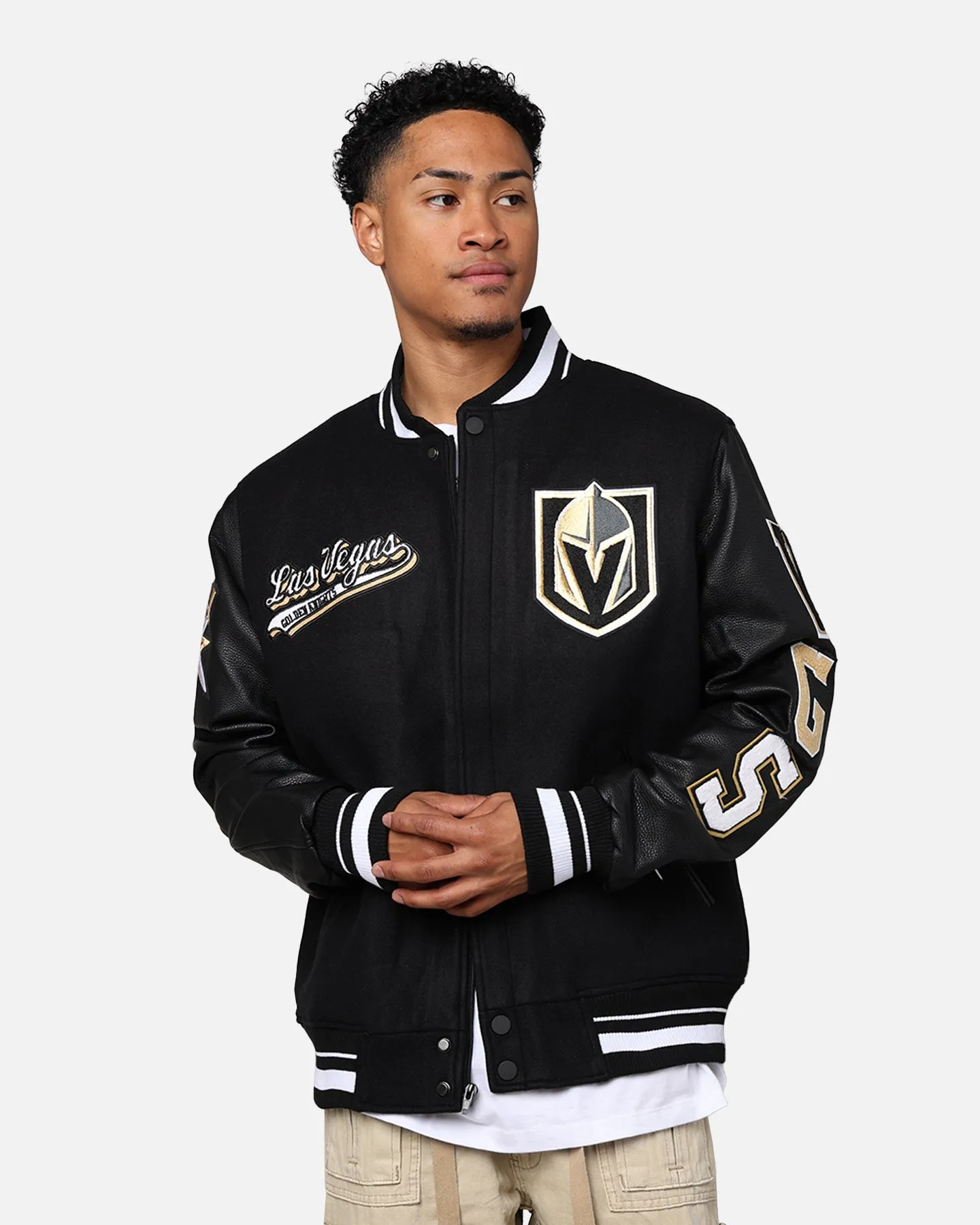 Pro Standard Vegas Golden Knights Wool Varsity Jacket Black sold by Culture Kings product image thumbnail 2