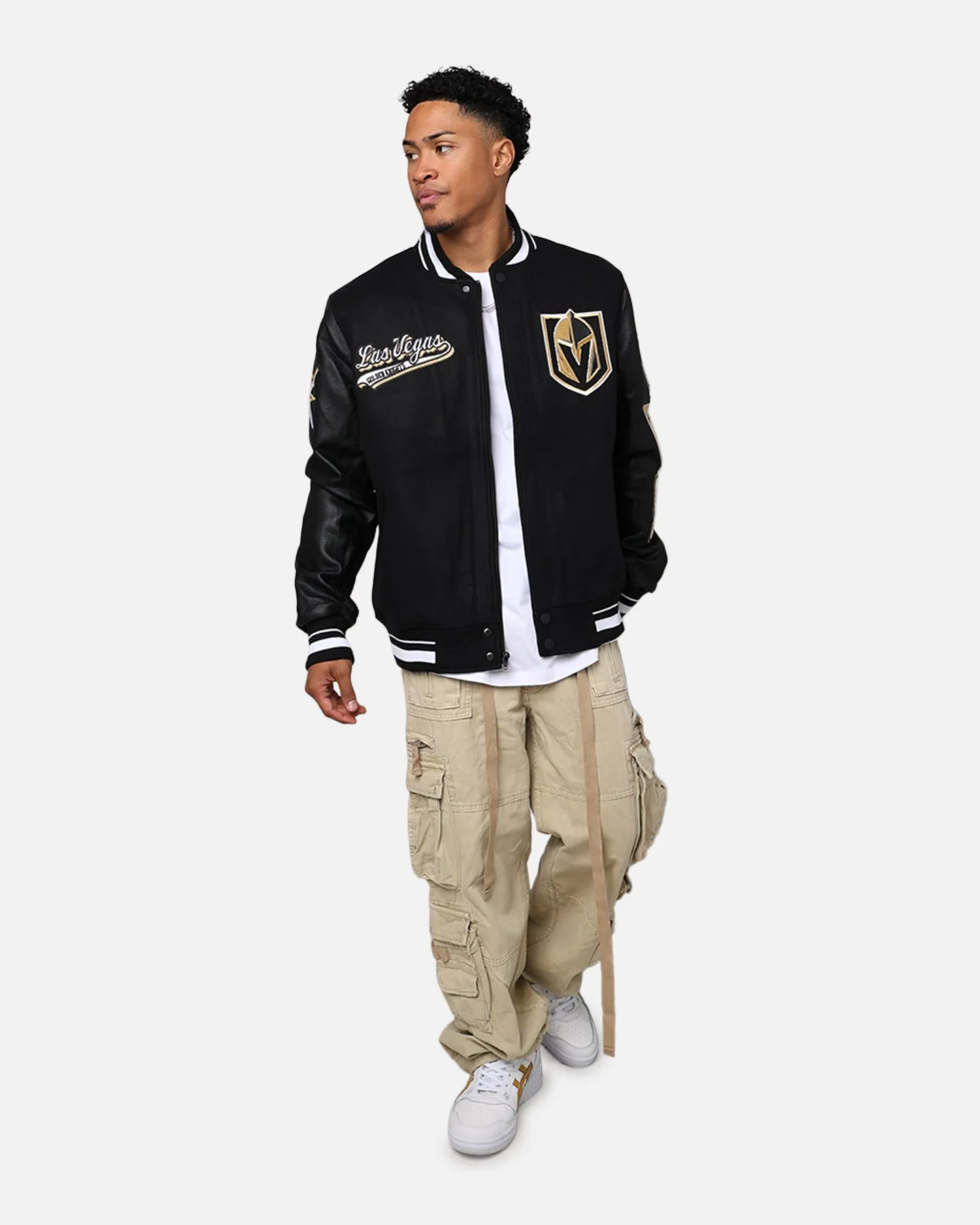 Pro Standard Vegas Golden Knights Wool Varsity Jacket Black sold by Culture Kings product image thumbnail 3