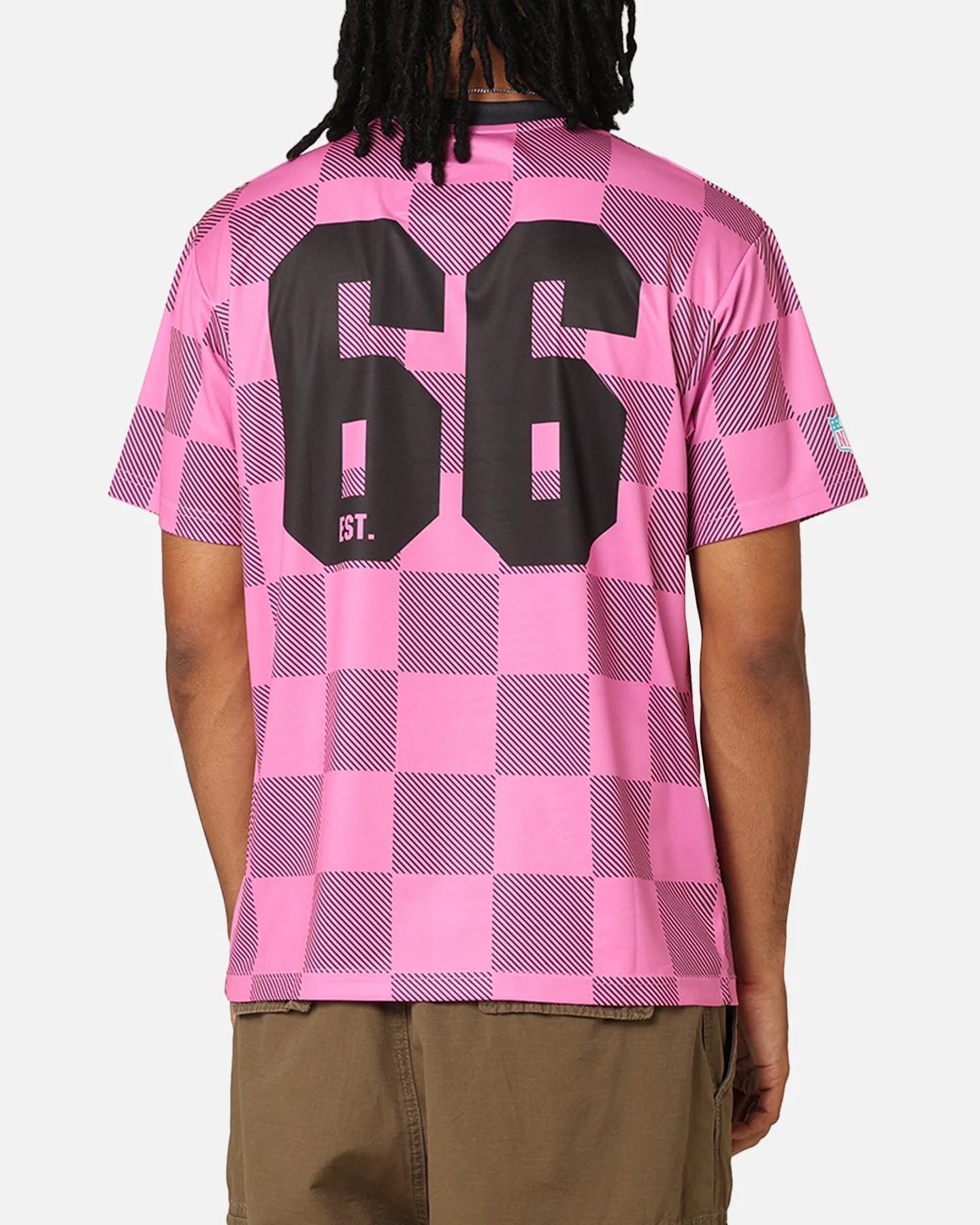Majestic Athletic Miami Dolphins Team Line Checkered Jersey Black/Pink sold by Culture Kings product image thumbnail 2