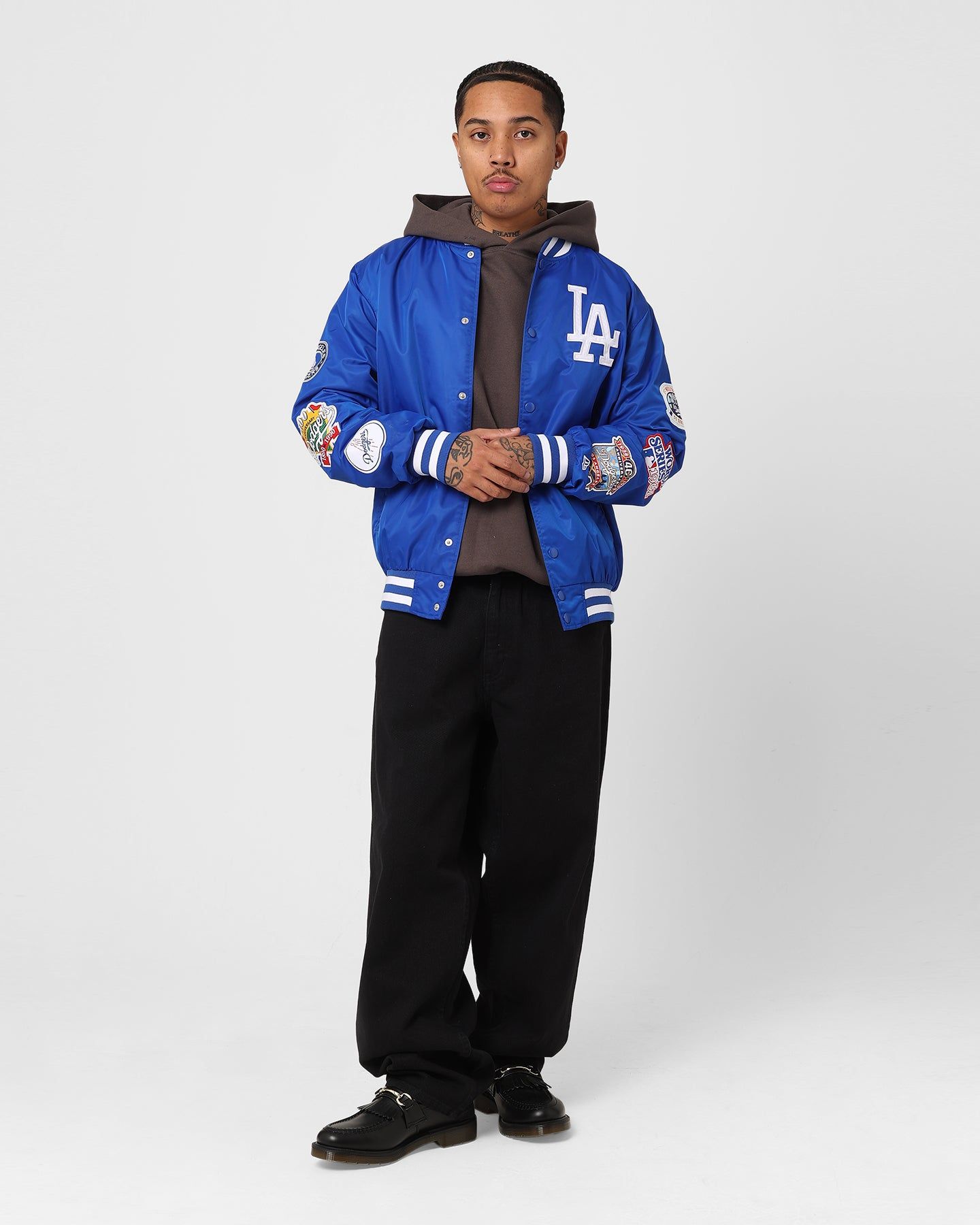 New Era Los Angeles Dodgers Nylon Varsity Jacket Bright Royal sold by Culture Kings product image thumbnail 2