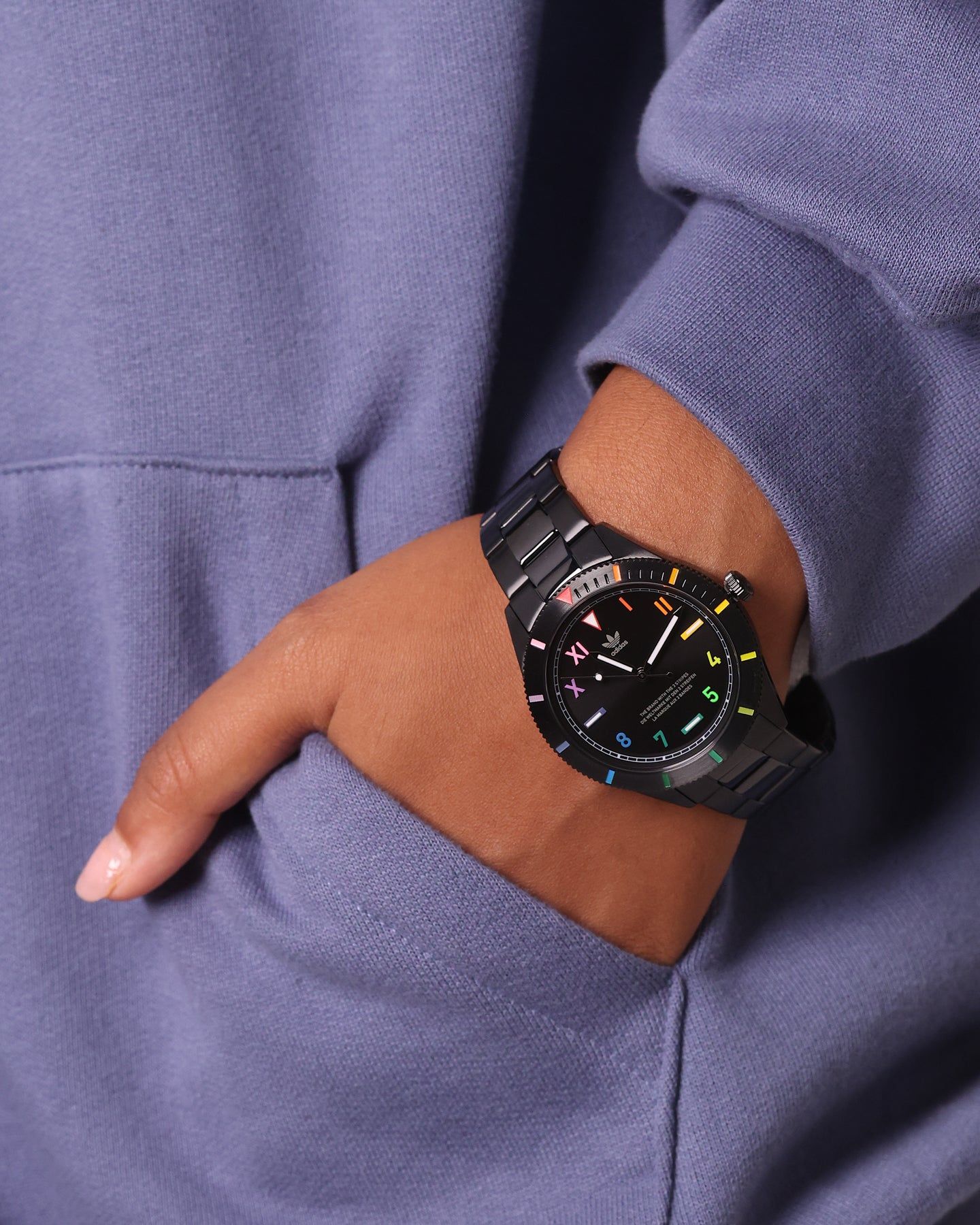 Adidas Edition Three 42MM Black/Rainbow sold by Culture Kings product image thumbnail 3