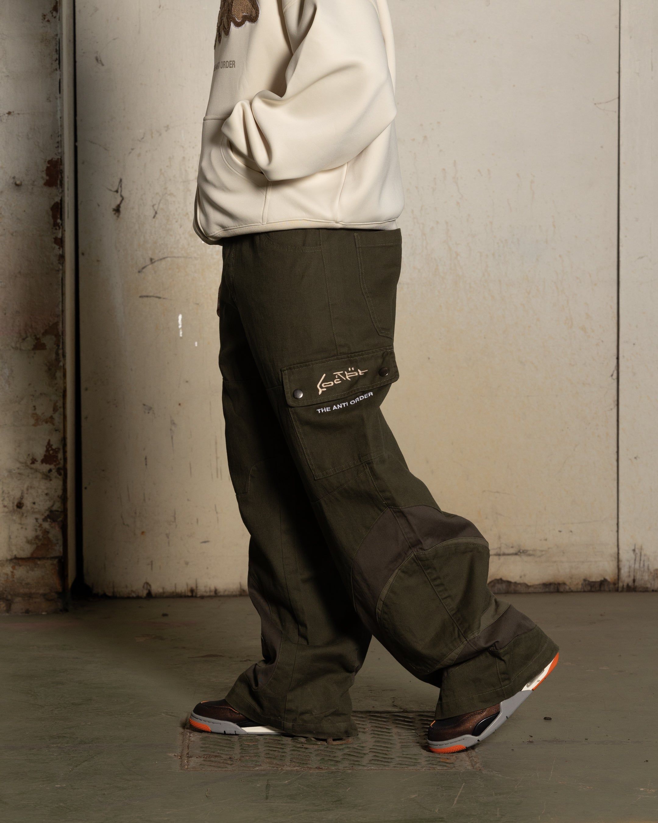 Loiter X The Anti Order Flow Cargo Pants Khaki sold by Culture Kings