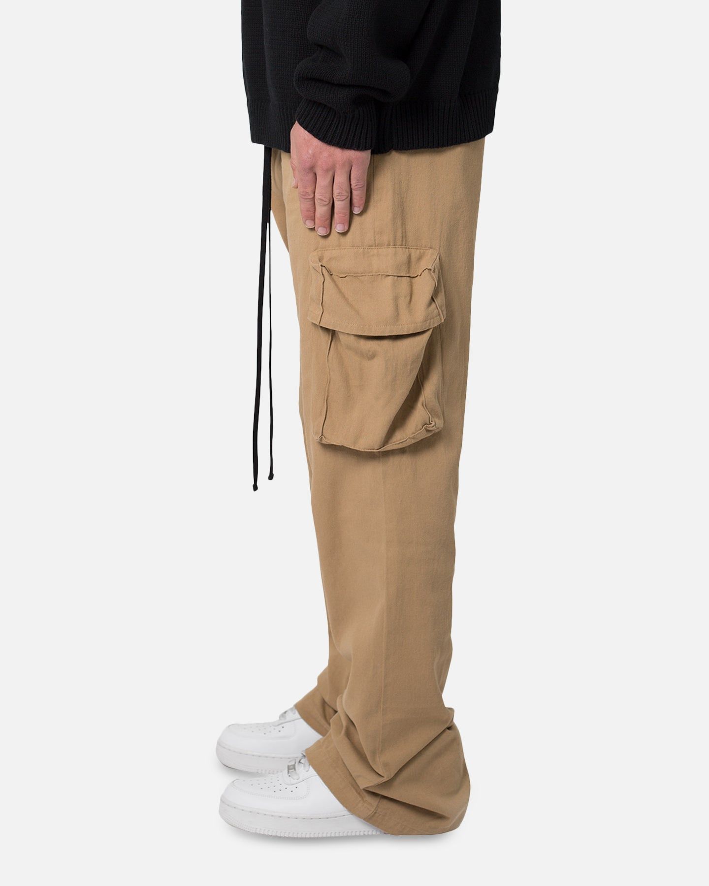 MNML Drawcord Flare Cargo Pants Khaki sold by Culture Kings product image thumbnail 3