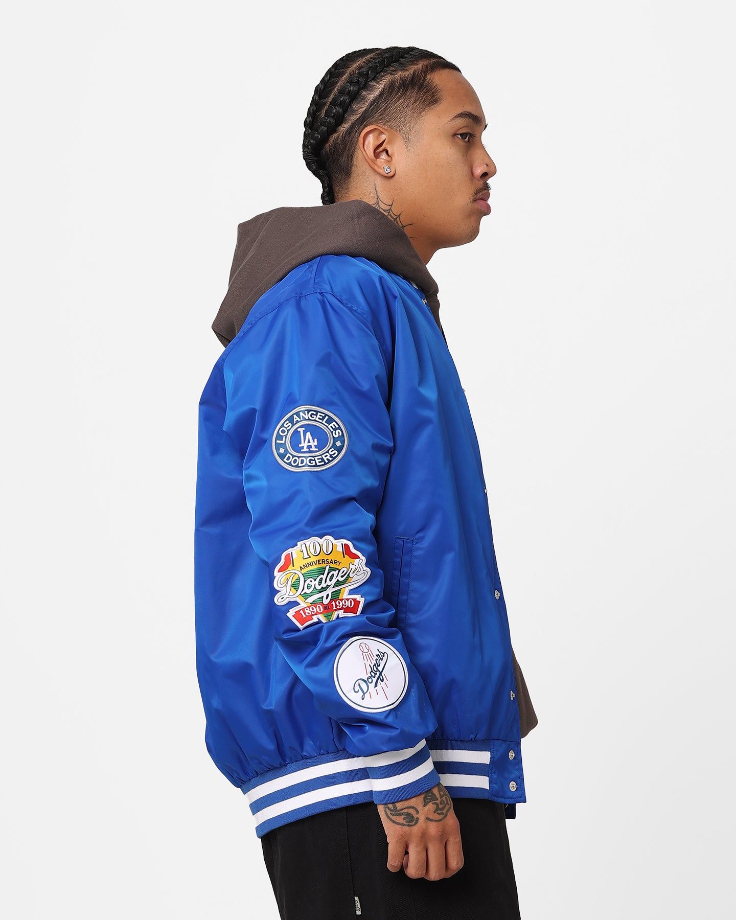 New Era Los Angeles Dodgers Nylon Varsity Jacket Bright Royal sold by Culture Kings product image thumbnail 5