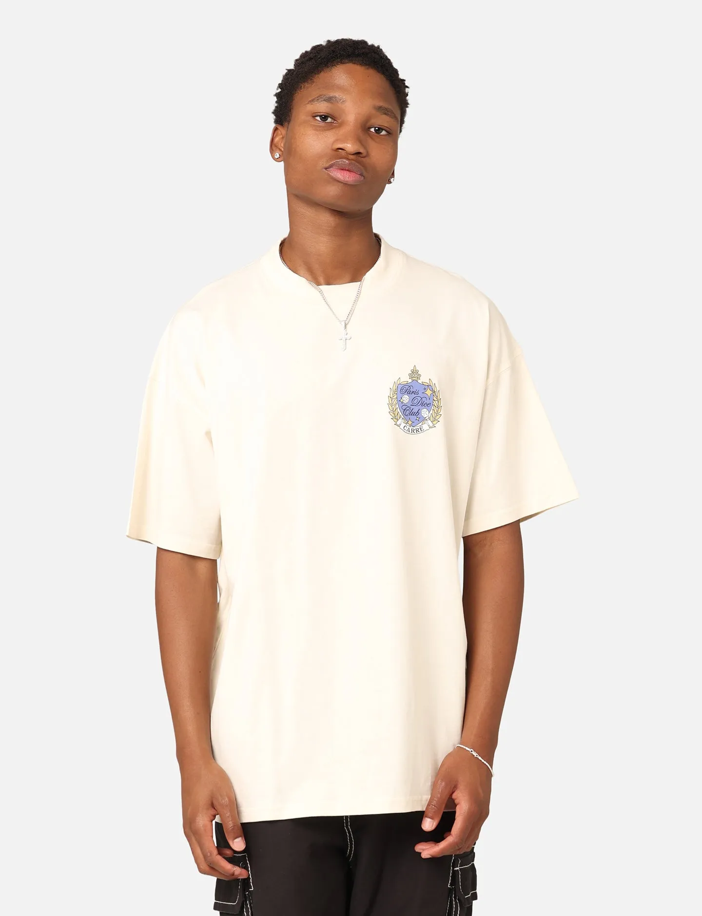 Carre Dice Club Oversized T-Shirt Off White sold by Culture Kings
