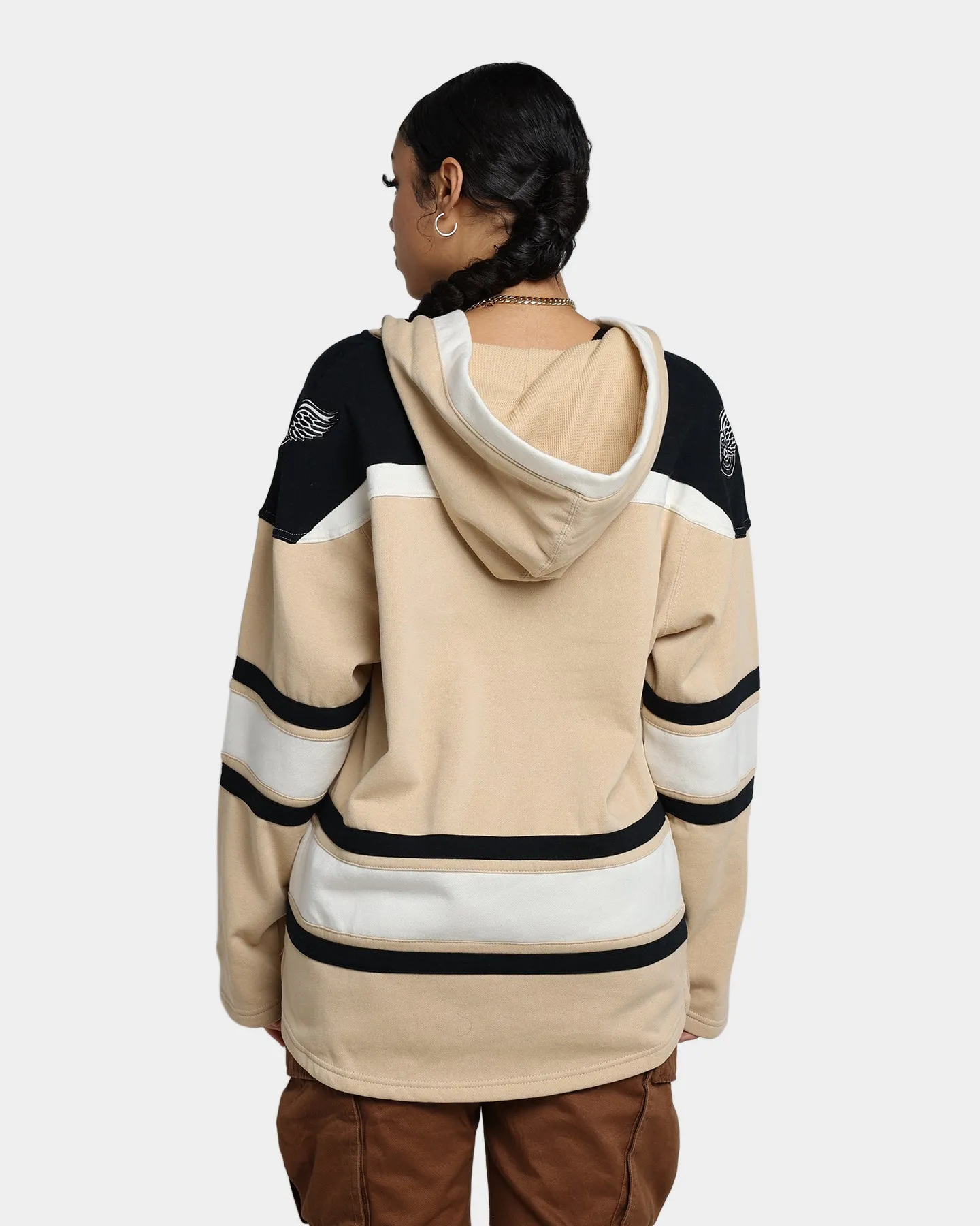 47 Brand Detroit Pistons Superior Lacer Hoodie Khaki sold by Culture Kings product image thumbnail 4