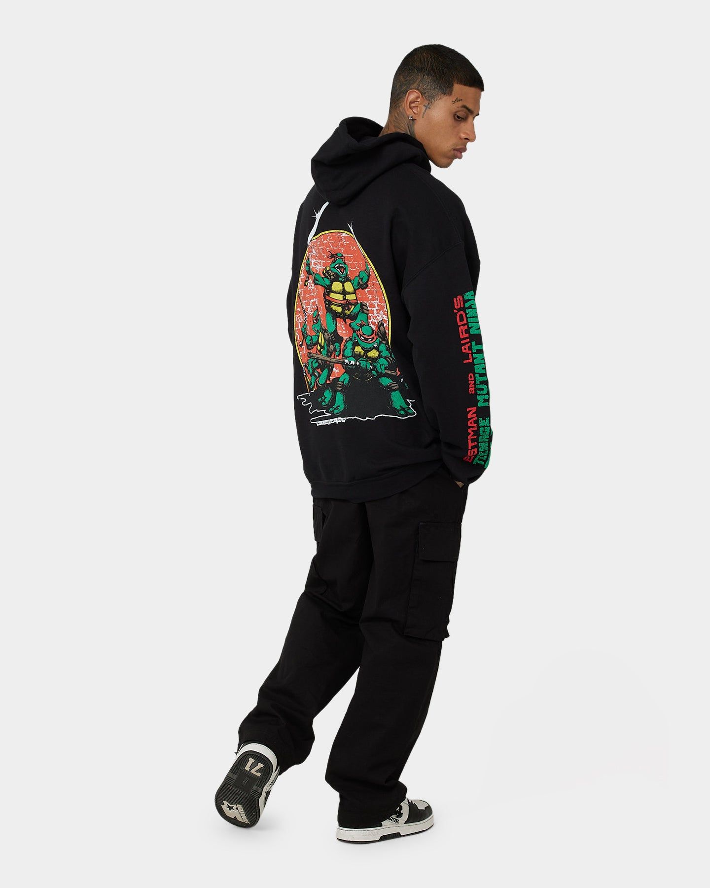 American Thrift X Teenage Mutant Ninja Turtles OG Ninja Turtle Hoodie Black sold by Culture Kings product image thumbnail 8