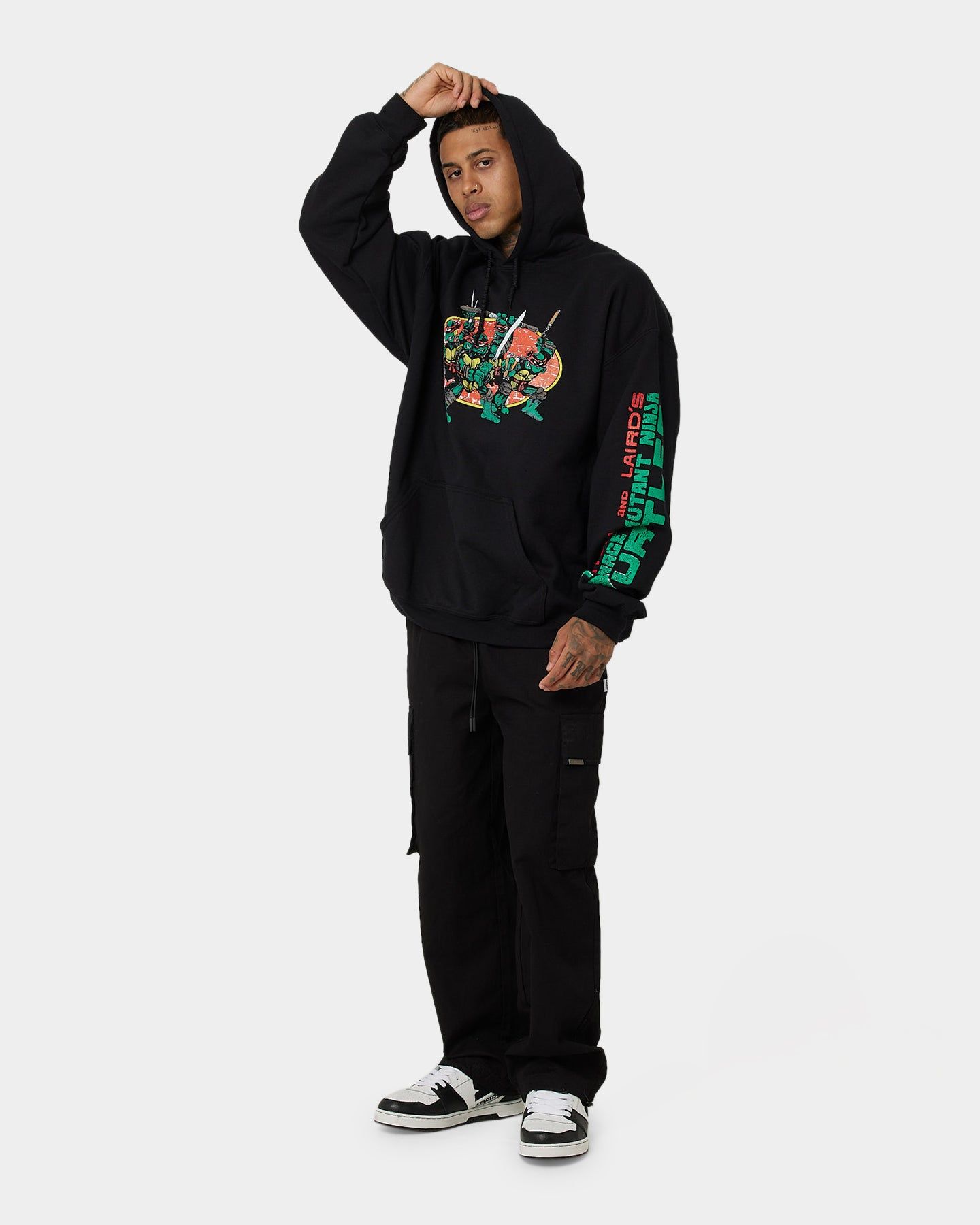 American Thrift X Teenage Mutant Ninja Turtles OG Ninja Turtle Hoodie Black sold by Culture Kings product image thumbnail 3