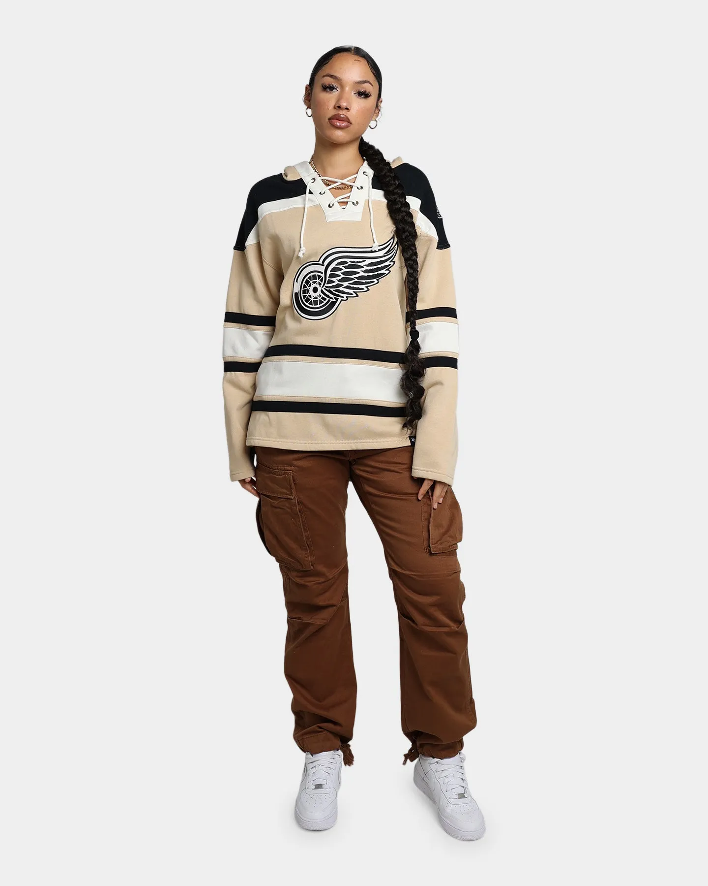 47 Brand Detroit Pistons Superior Lacer Hoodie Khaki sold by Culture Kings product image thumbnail 2