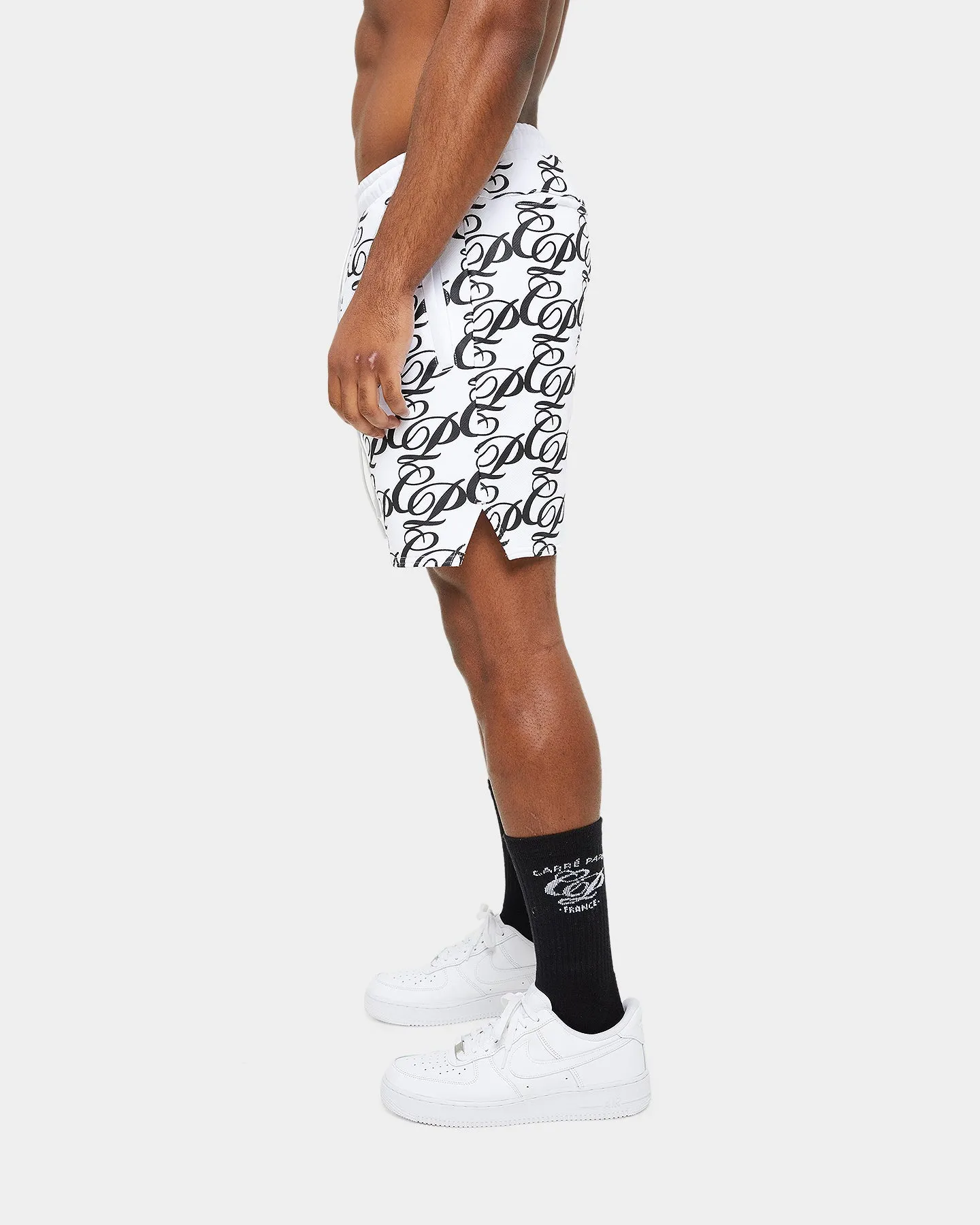 Carre Laluxe Sweat Shorts White/Black sold by Culture Kings product image thumbnail 4