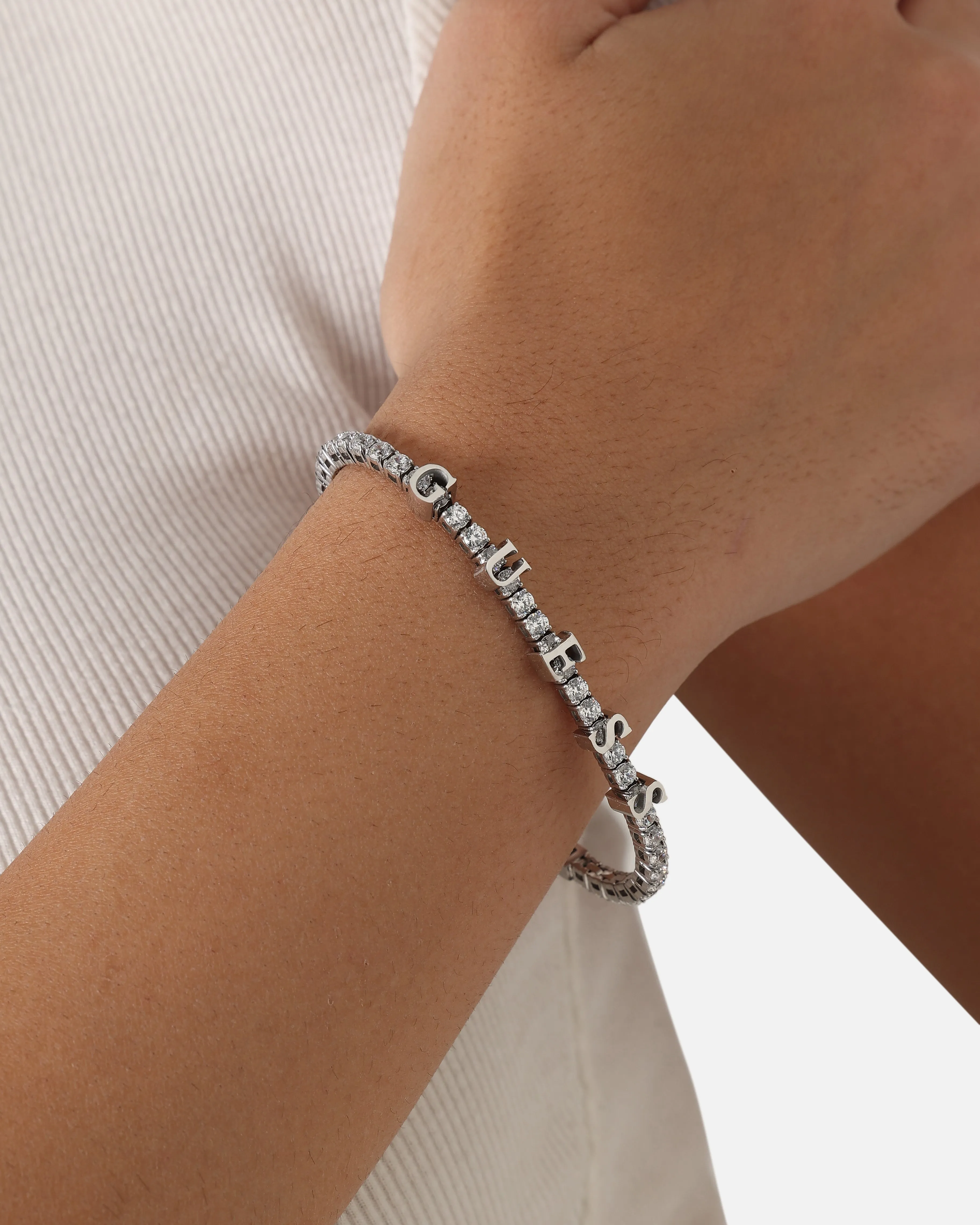 Guess Mainline Women's Arm Party Tennis Bracelet Silver sold by Culture Kings product image thumbnail 2