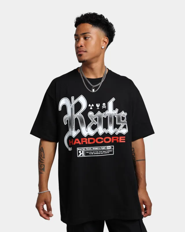 Rats Get Fat Guilty Pleasures Hardcore T-Shirt Black made by Culture Kings