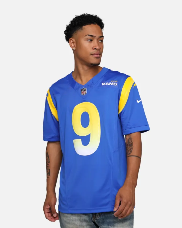 Nike Los Angeles Rams Matthew Stafford #9 Limited Jersey Hyper Royal made by Nike