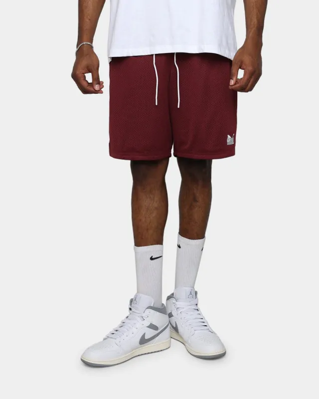 Puma X TMC Every Day Hussle Mesh Short Burgundy sold by Culture Kings