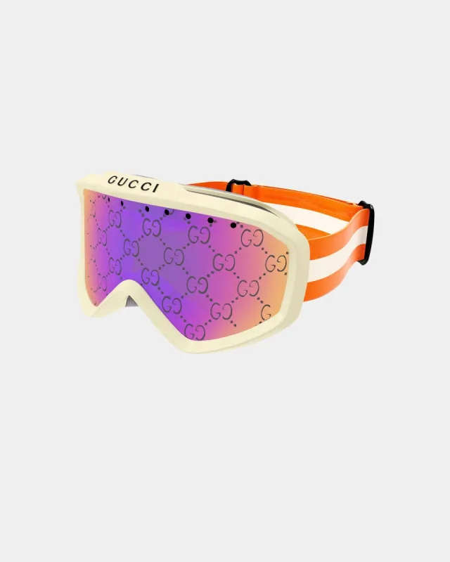 Gucci Ski Mask Sunglasses Ivory sold by Culture Kings