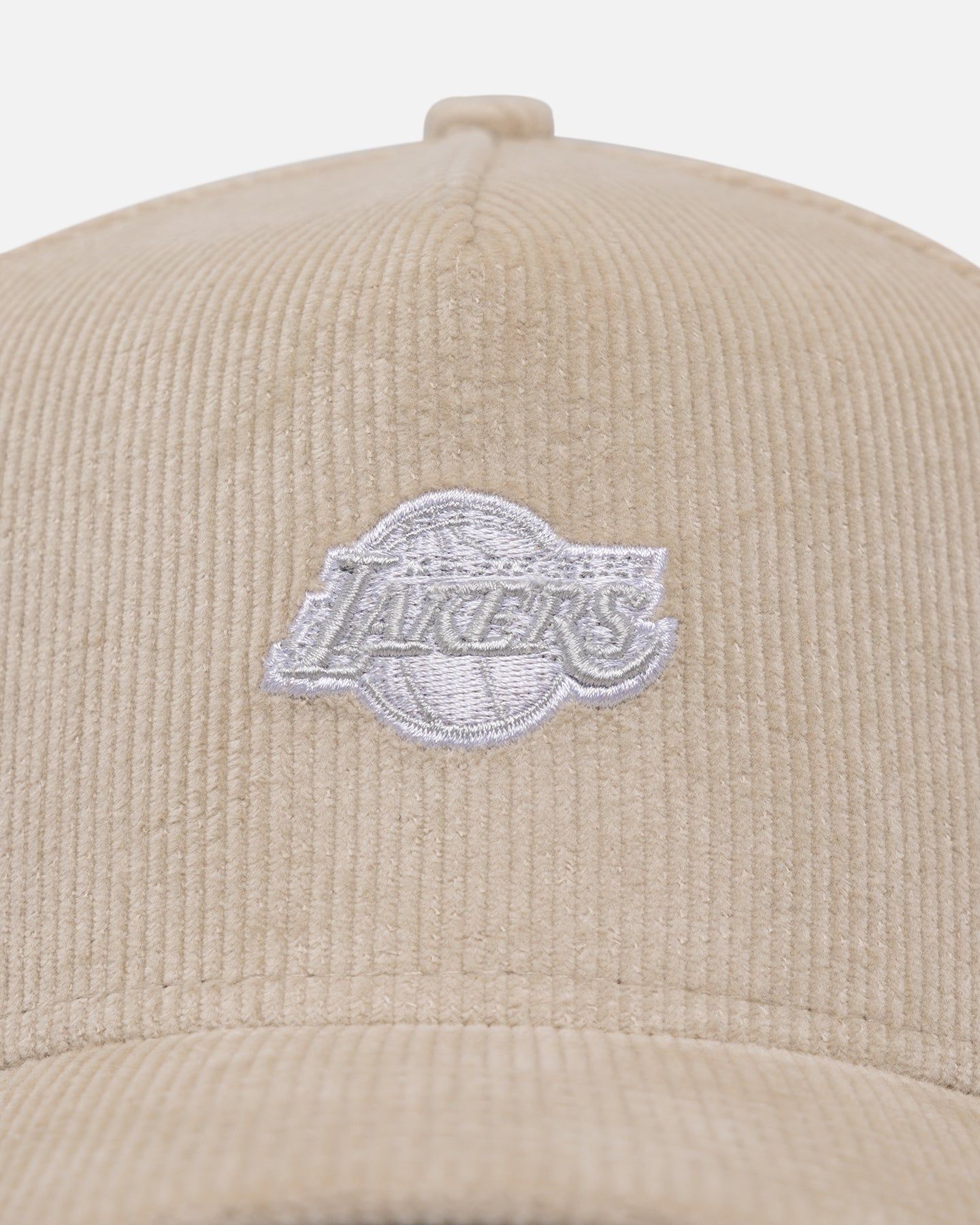 New Era Los Angeles Lakers 'Micro Cord Cream' 9FORTY A-Frame Snapback Cream/White sold by Culture Kings product image thumbnail 5