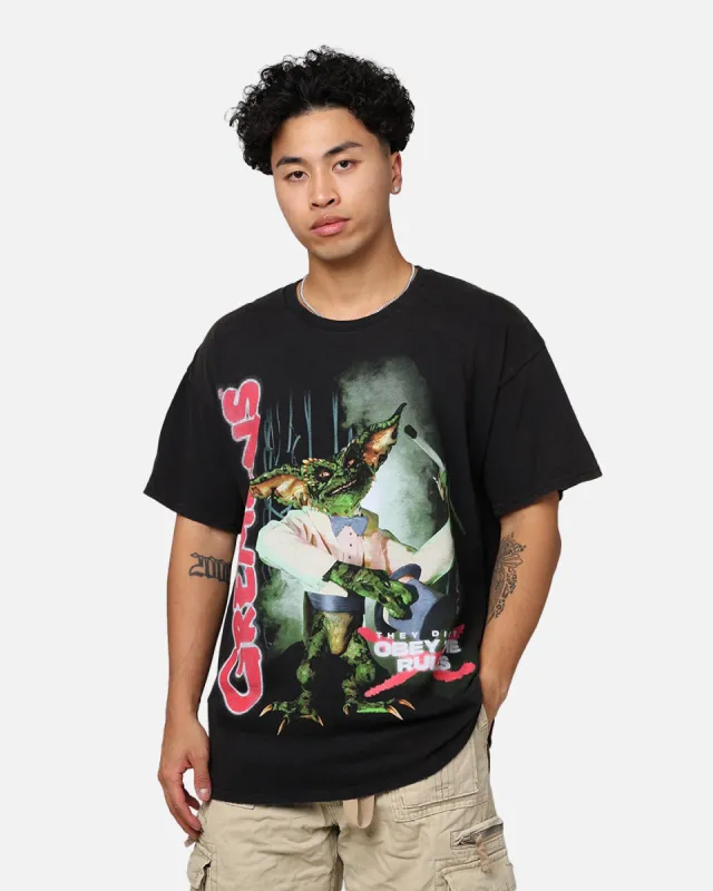 Goat Crew X Gremlins We're Back T-Shirt Black Wash sold by Culture Kings