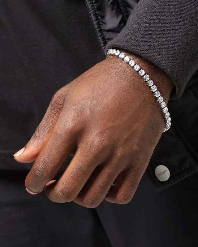 Saint Morta Round Cut Tennis Bracelet Iced White Gold sold by Culture Kings