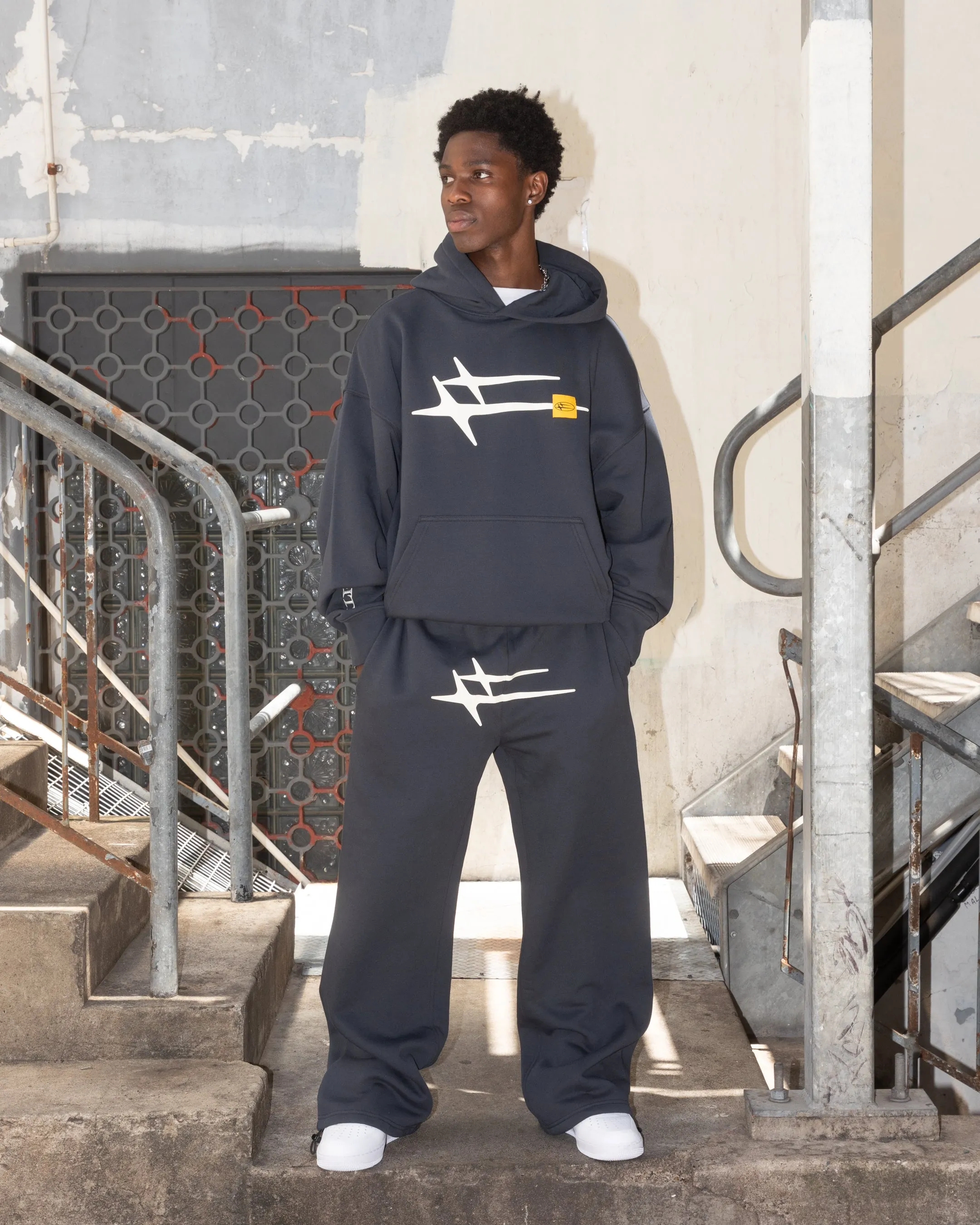 Loiter Hybrid Premium Hoodie Charcoal sold by Culture Kings product image thumbnail 2