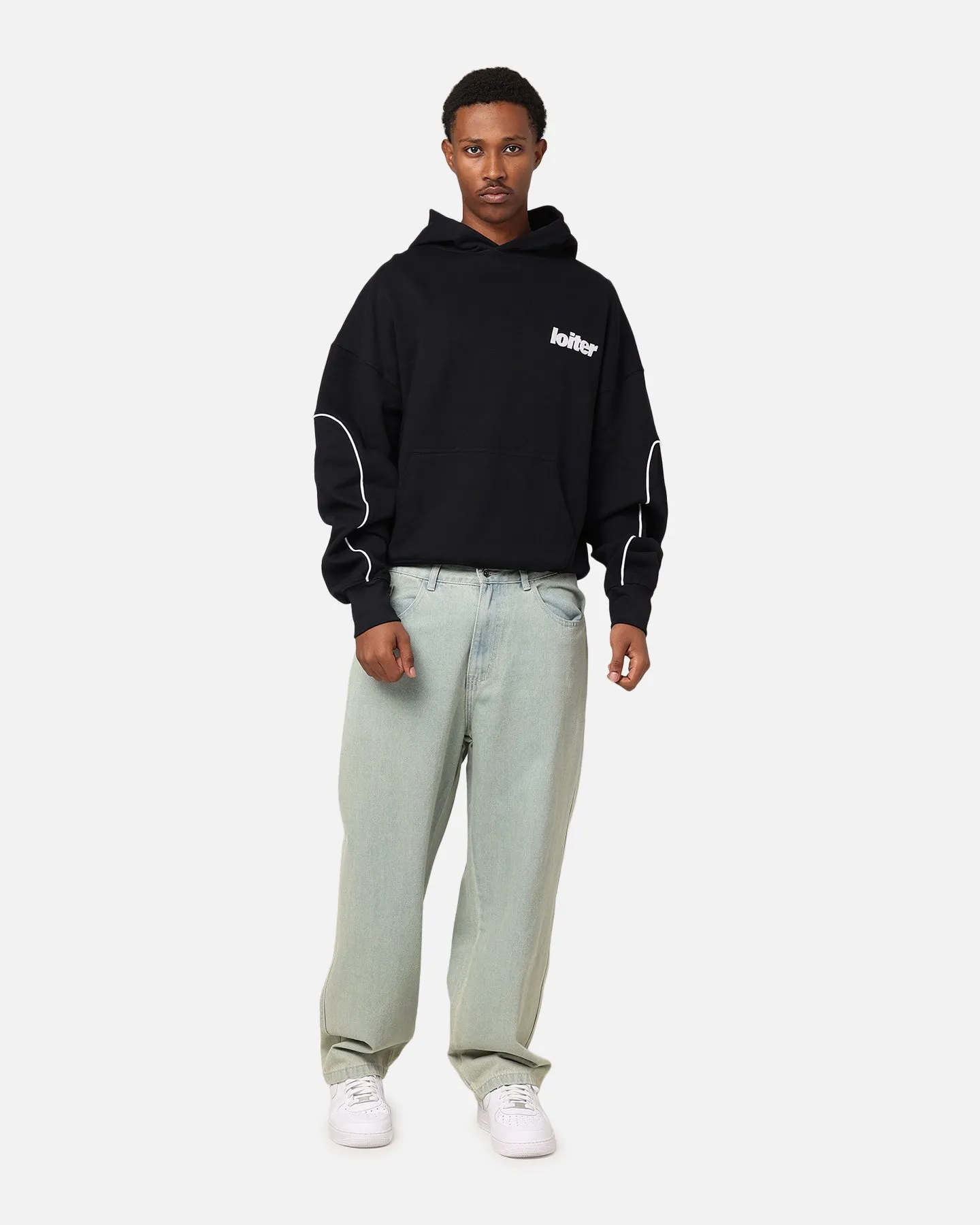 Loiter Pin Line Premium Hoodie Black sold by Culture Kings product image thumbnail 4