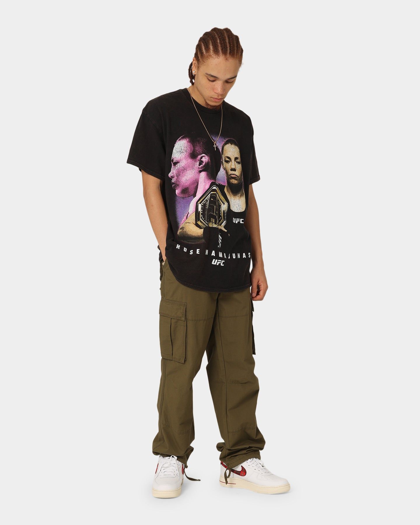 Goat Crew X UFC Rose Namajunas Vintage T-Shirt Black Wash sold by Culture Kings product image thumbnail 2