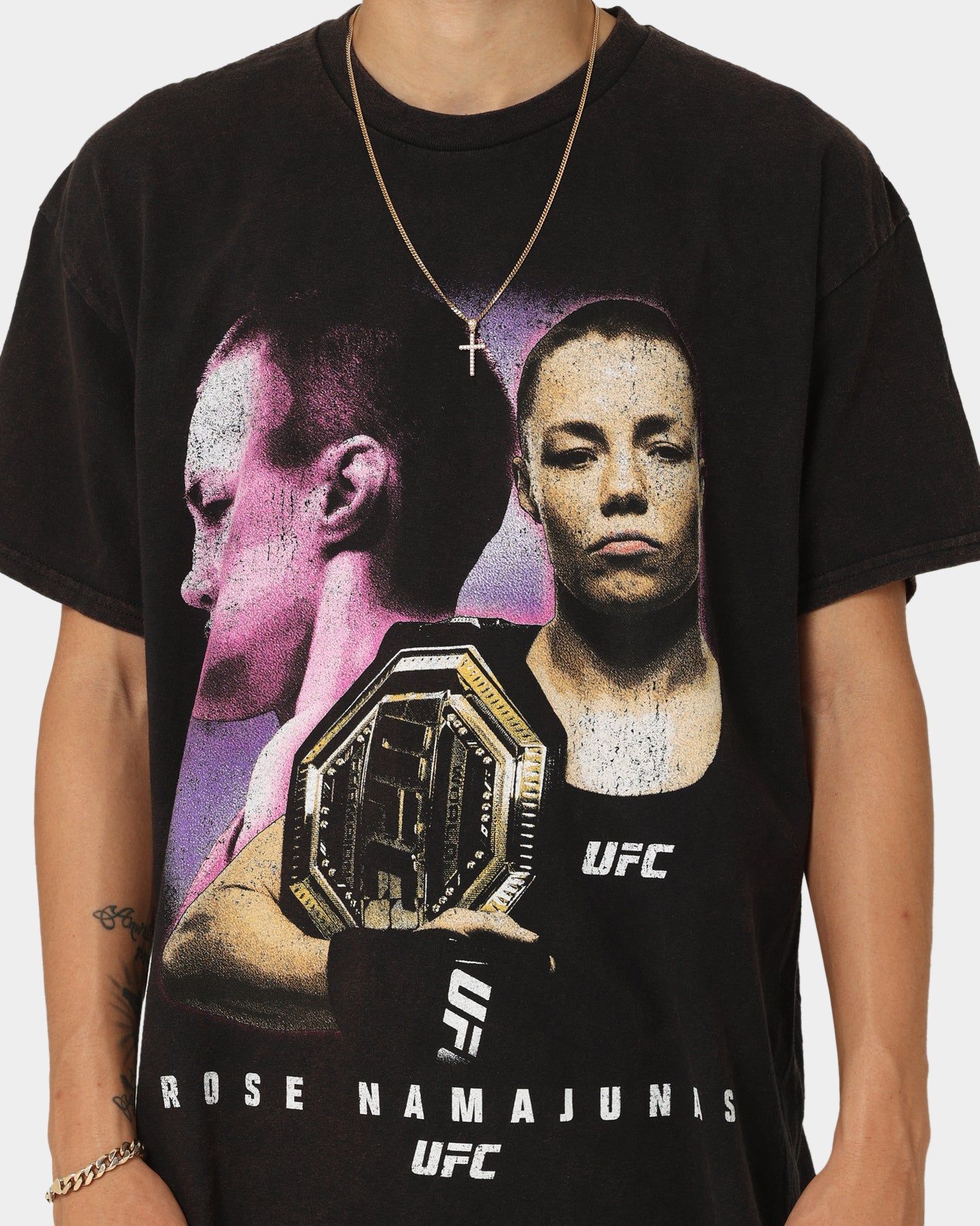 Goat Crew X UFC Rose Namajunas Vintage T-Shirt Black Wash sold by Culture Kings product image thumbnail 3